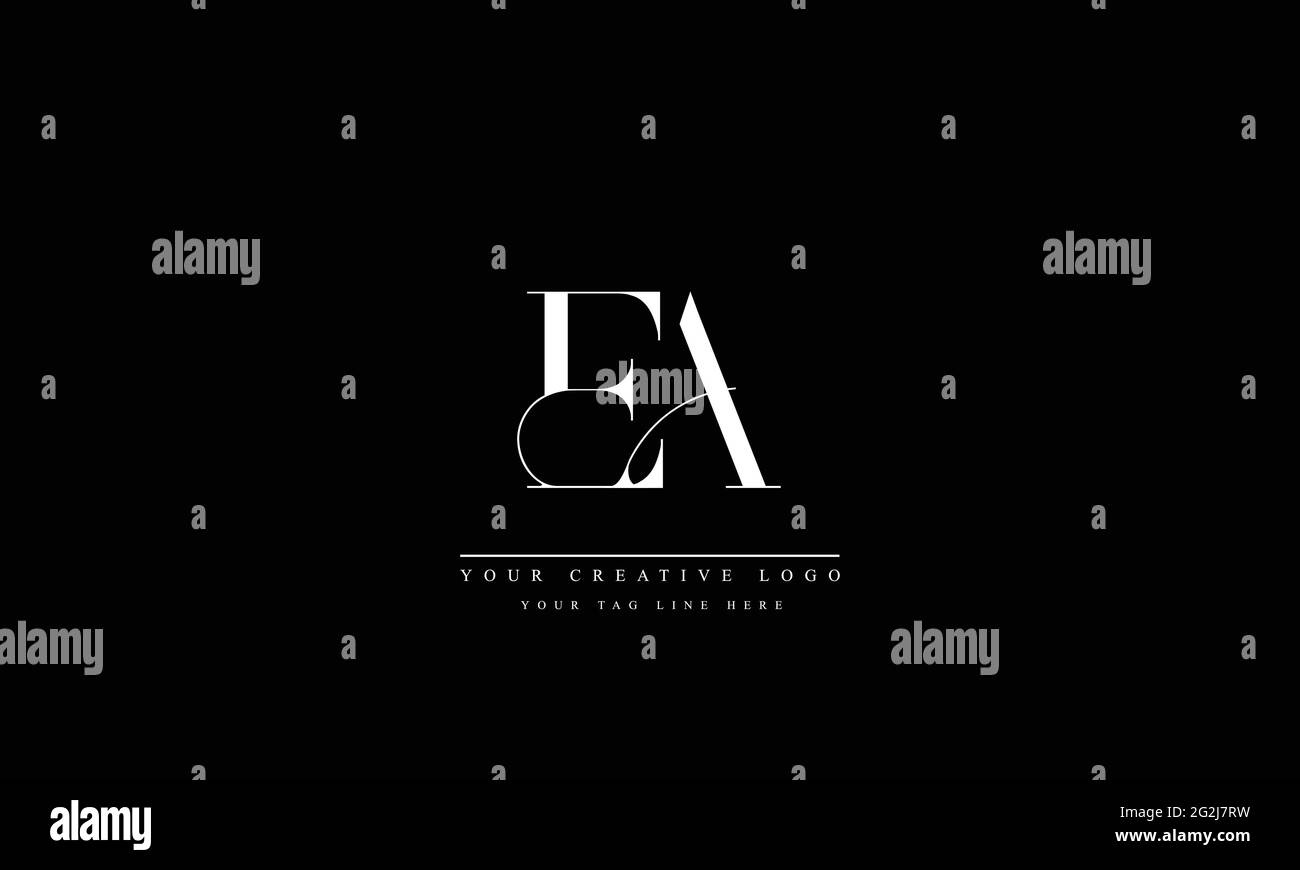 Diseno De Logotipos De Letras Con Tipografia Moderna Y Creativa Ea Ae Imagen Vector De Stock Alamy