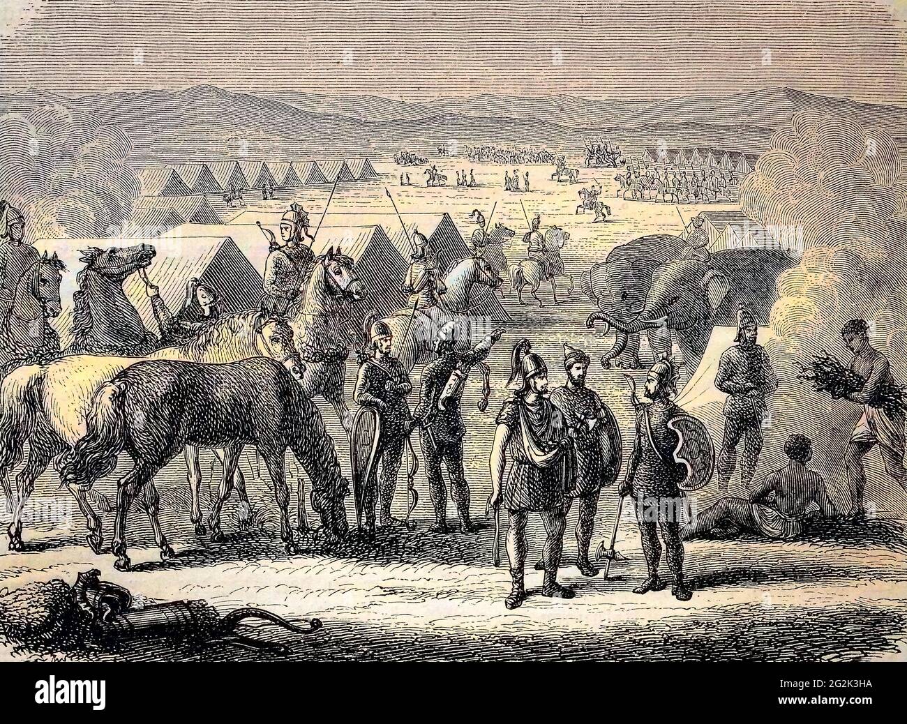 Schlacht von Cannae, eine große Schlacht des Zweiten Punischen Krieges ...