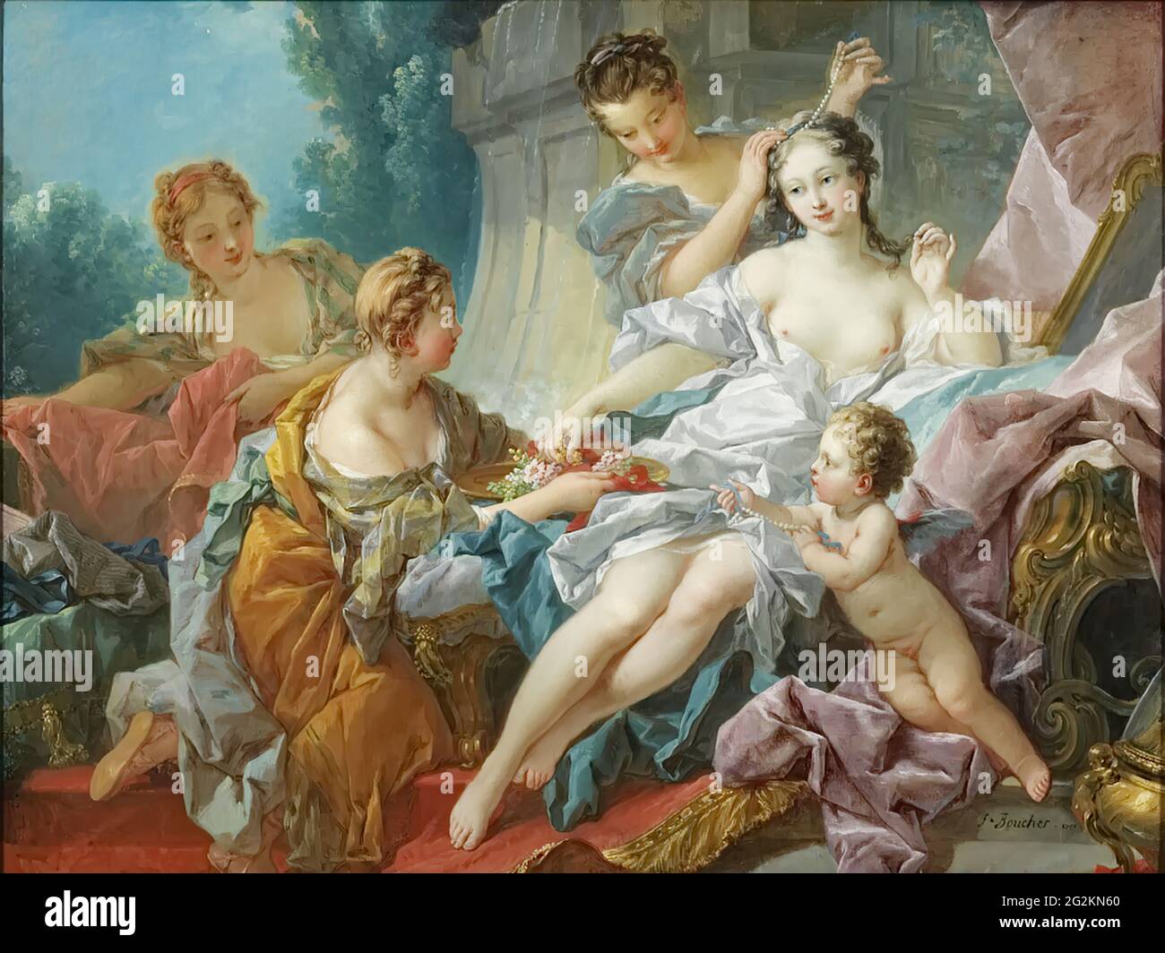 François Boucher - El baño de Venus Fotografía de stock - Alamy