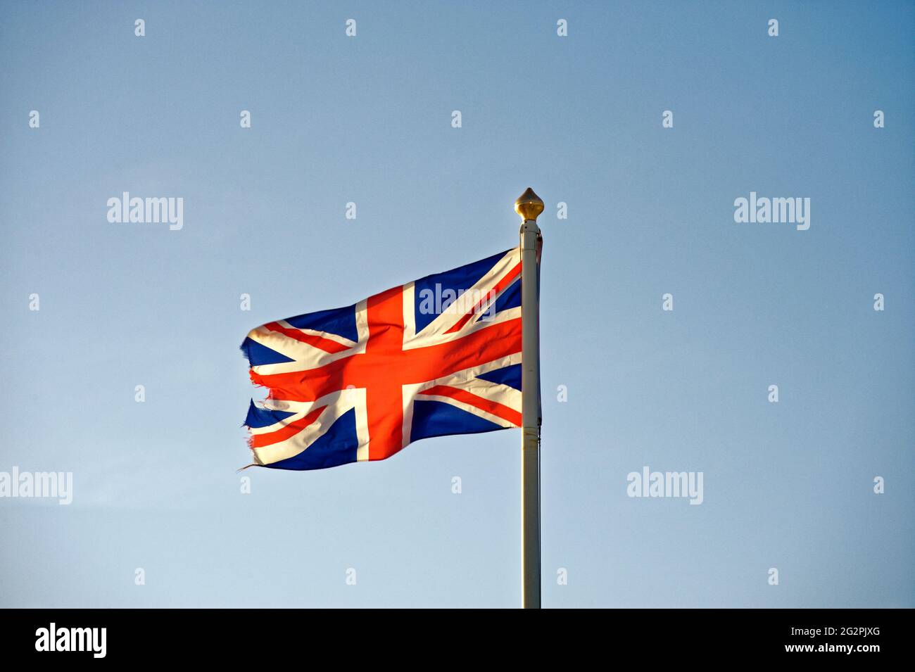 Bandera de la bandera del Reino Unido Foto de stock