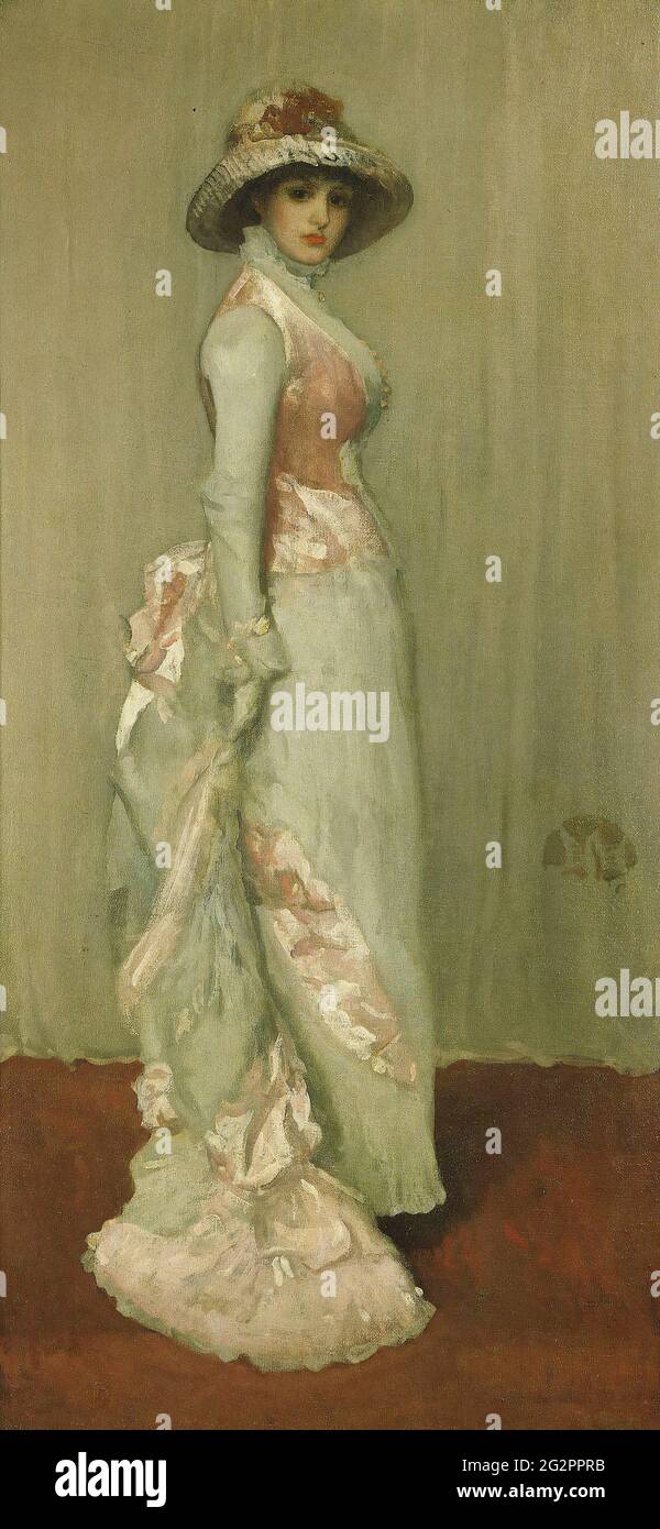 James Abbott Mcneill Whistler - Harmony Pink Grey Lady Meux 1881 Foto de stock
