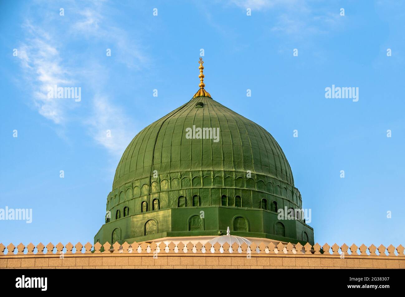 Mezquita del Santo Profeta (Masjid Nabawi) en Madinah, Arabia Saudita