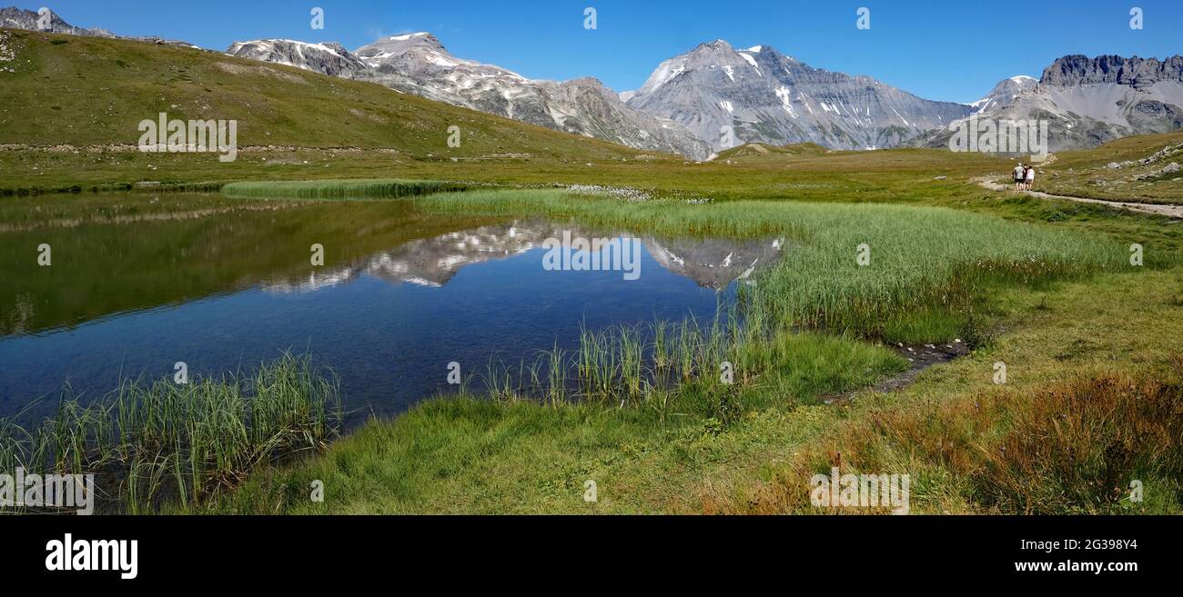 Plan du Lac, Termignon, Francia Foto de stock