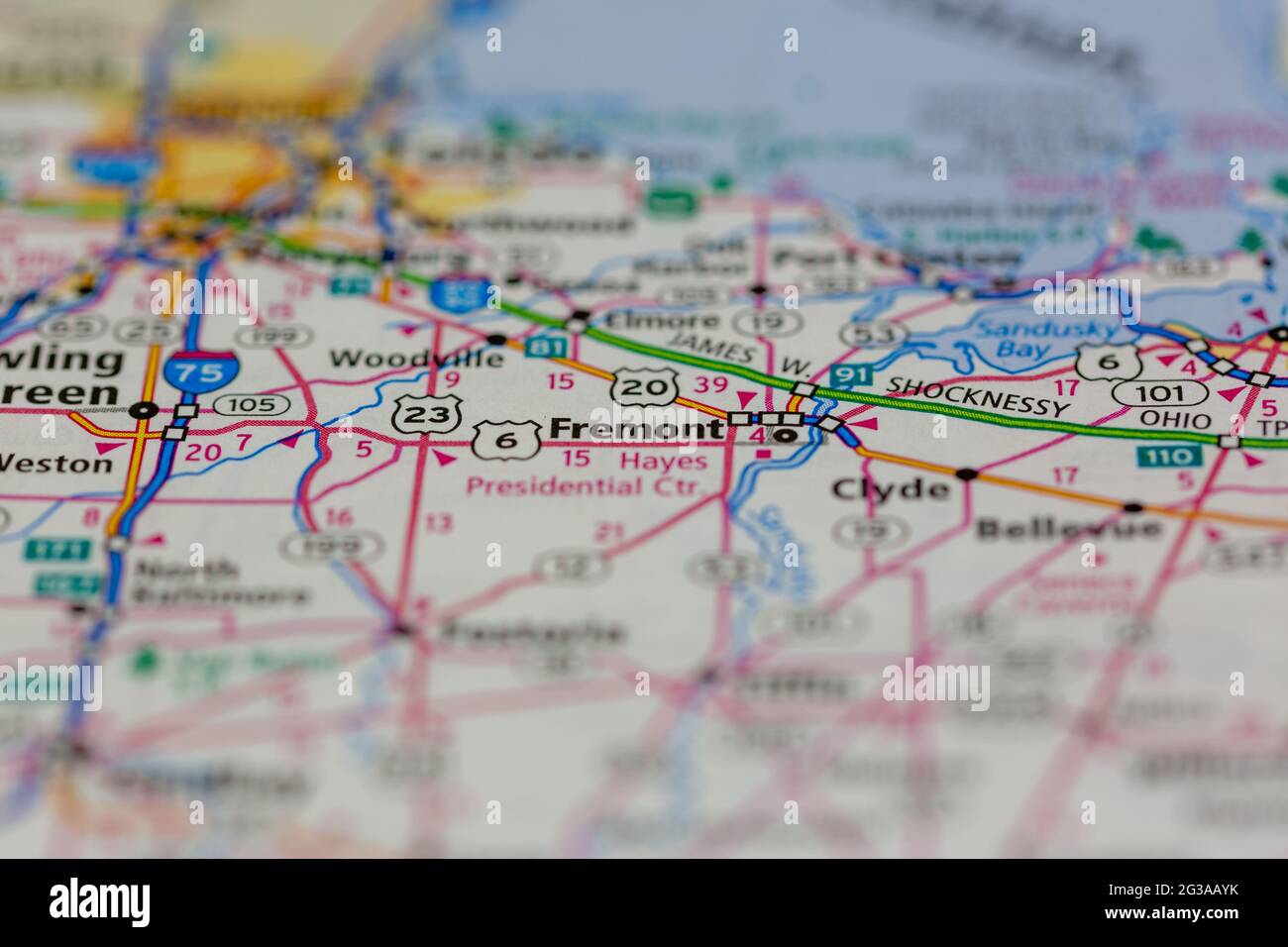 Mapa de fremont ohio fotografías e imágenes de alta resolución Alamy