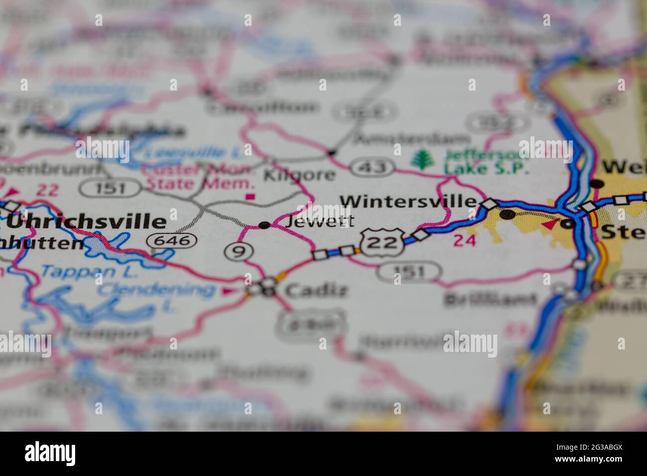 Jewett en un mapa fotografías e imágenes de alta resolución Alamy