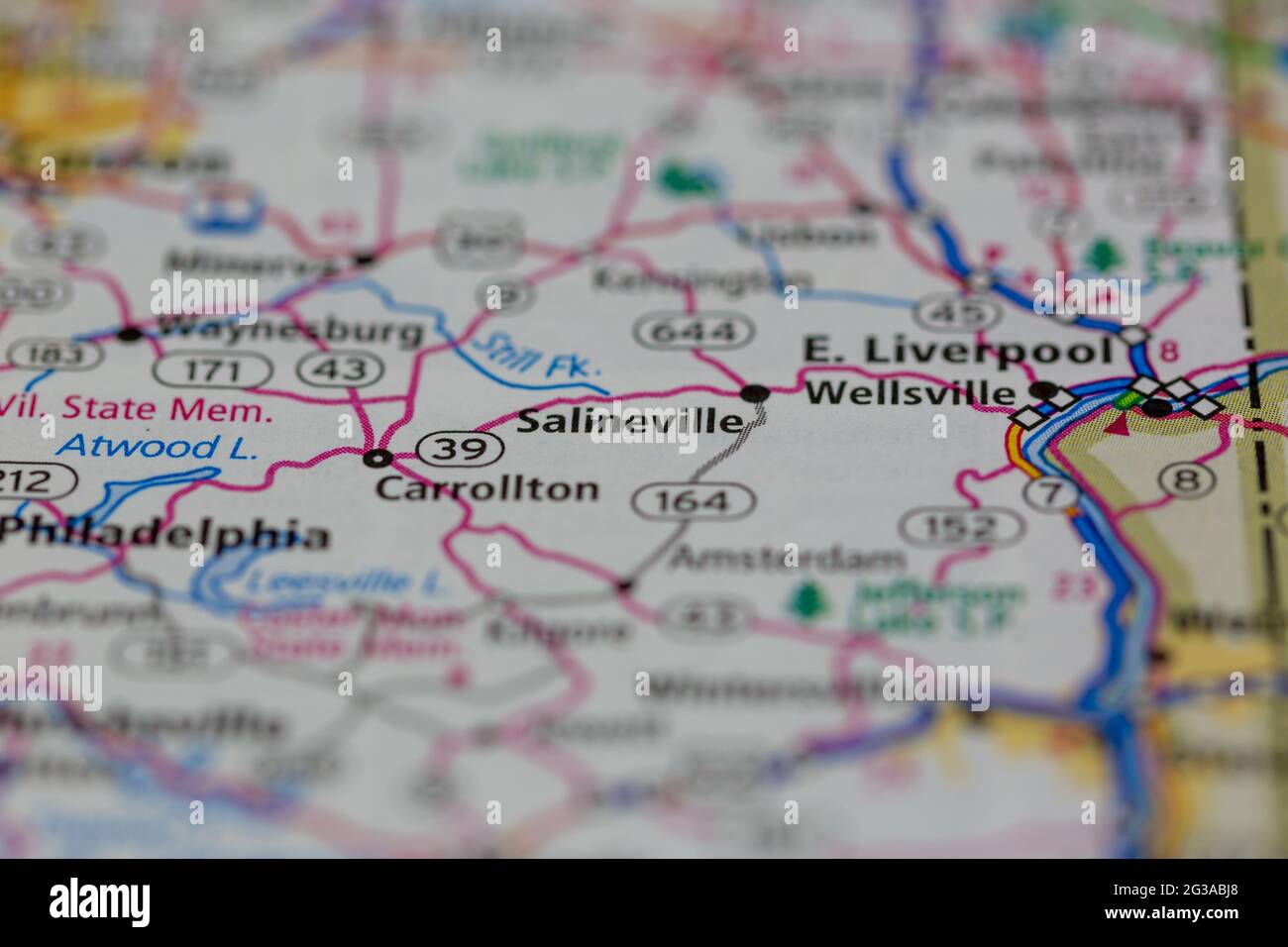 Mapa de salineville fotografías e imágenes de alta resolución Alamy