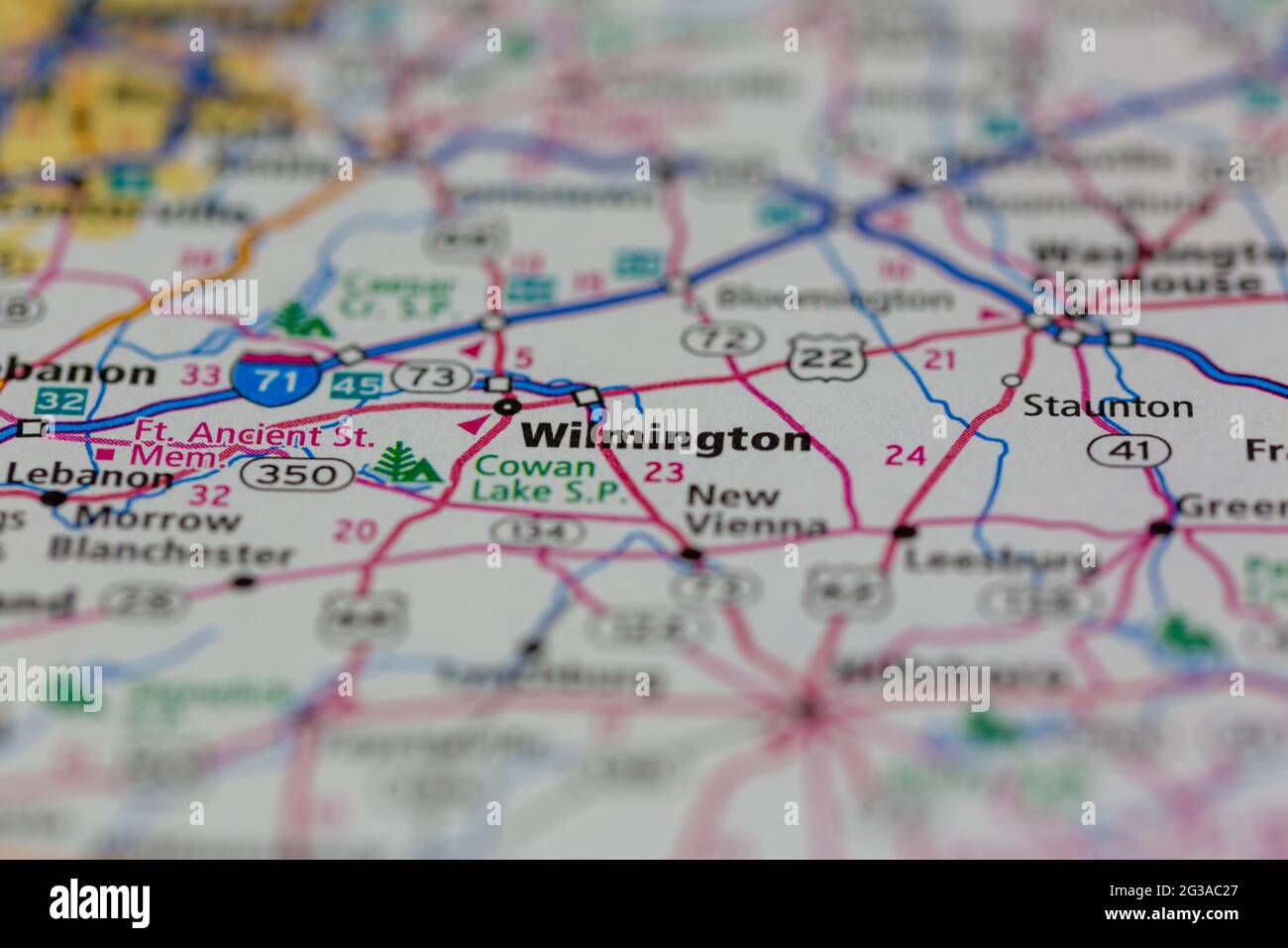 Mapa de wilmington ohio fotografías e imágenes de alta resolución Alamy