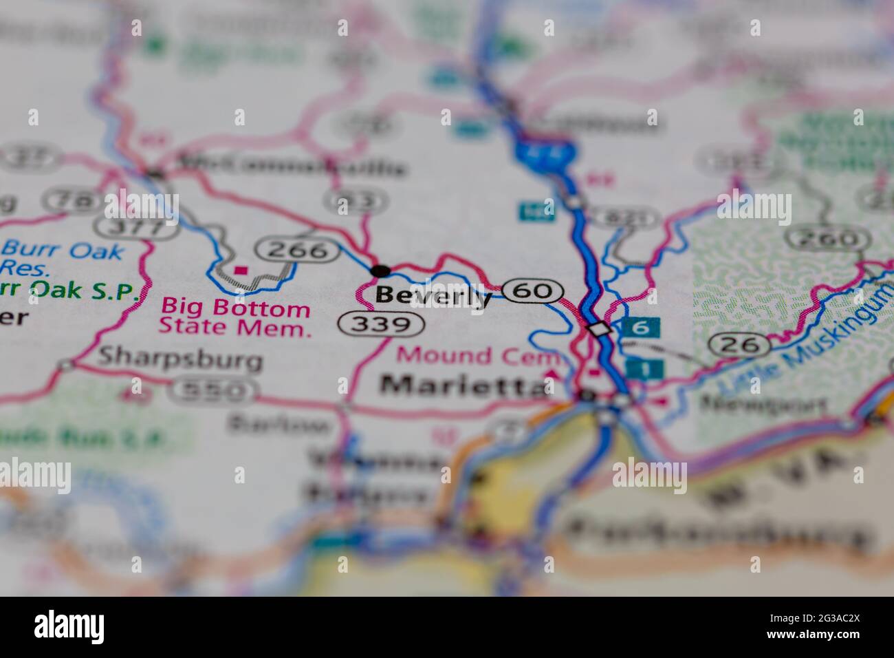 Mapa de beverly ohio fotografías e imágenes de alta resolución Alamy