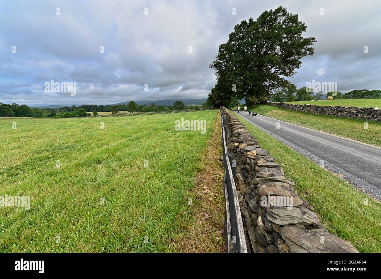 ESTADOS UNIDOS - 13 de junio de 2021: El Loudoun 1725 Gravel Grinder es un paseo escénico en bicicleta a lo largo de carreteras históricas de grava en Virginia del Norte. Situado al este de o. Foto de stock