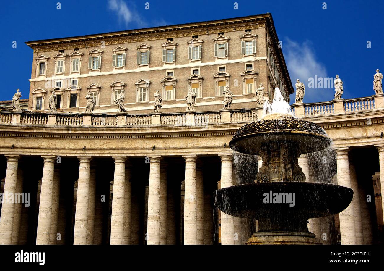 Palacio del Vaticano Foto de stock
