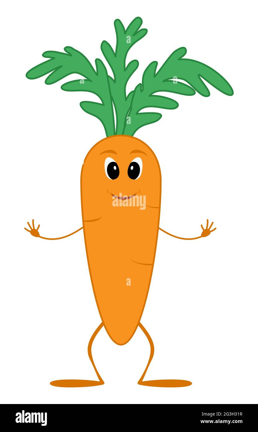 Personaje de zanahoria de dibujos animados aislado sobre blanco. Bonita mascota de verduras de color naranja. Ilustración vectorial Imagen Vector de stock - Alamy Personaje de zanahoria de dibujos animados aislado sobre blanco. Bonita mascota de verduras de color naranja. Ilustración vectorial Imagen Vector de stock - Alamy