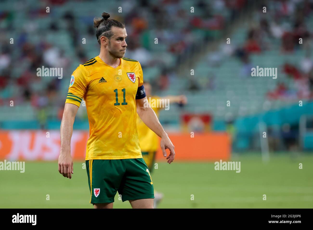 Baku Azerbaiyan 16 De Junio Gareth Bale Of Wales Durante El Campeonato De La Uefa Euro Grupo A Partido Entre El Equipo Nacional De Turquia Y El Equipo Nacional De
