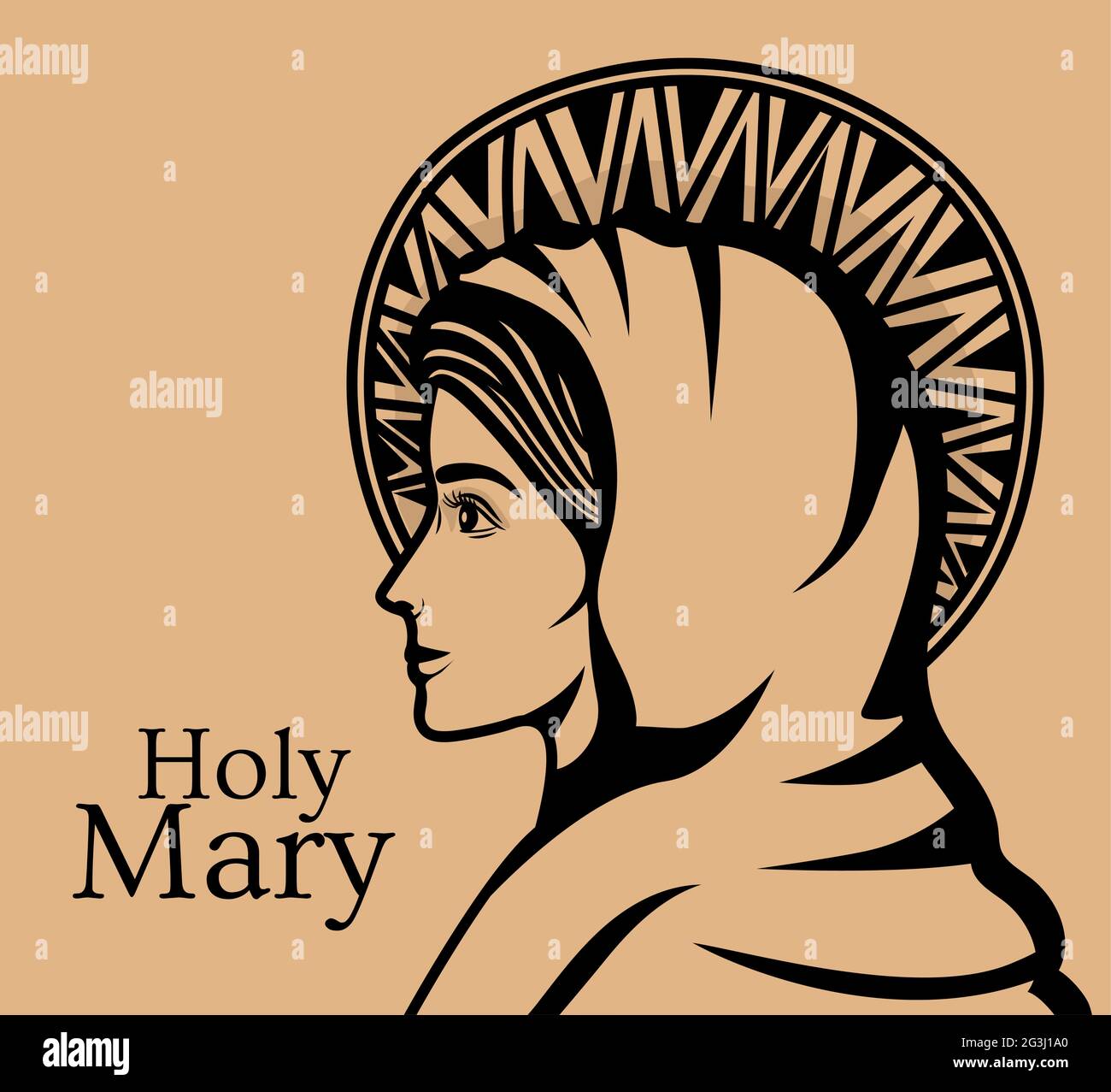 ilustración de santa maría Ilustración del Vector