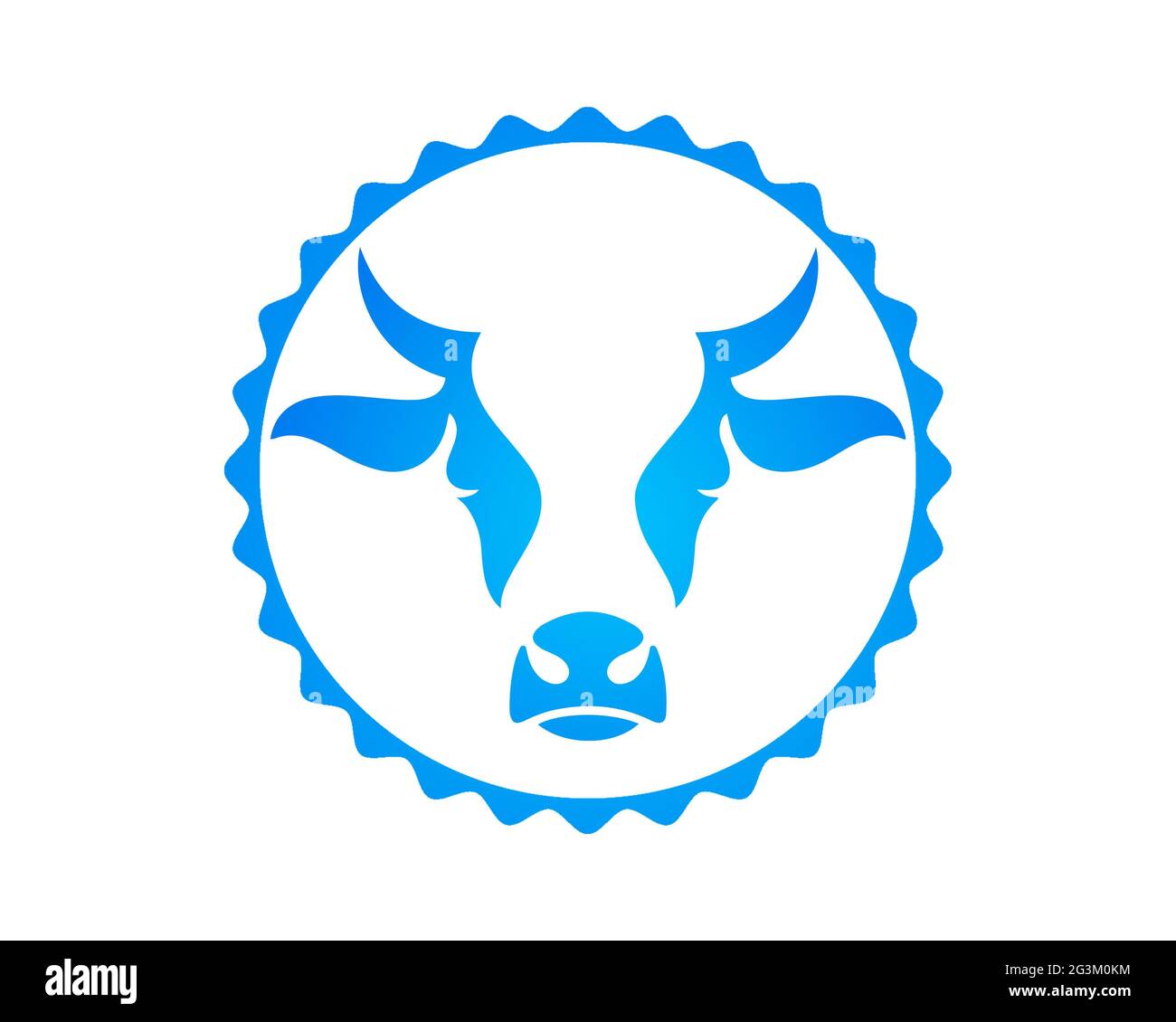 Animales logotipo Cow Foto de stock