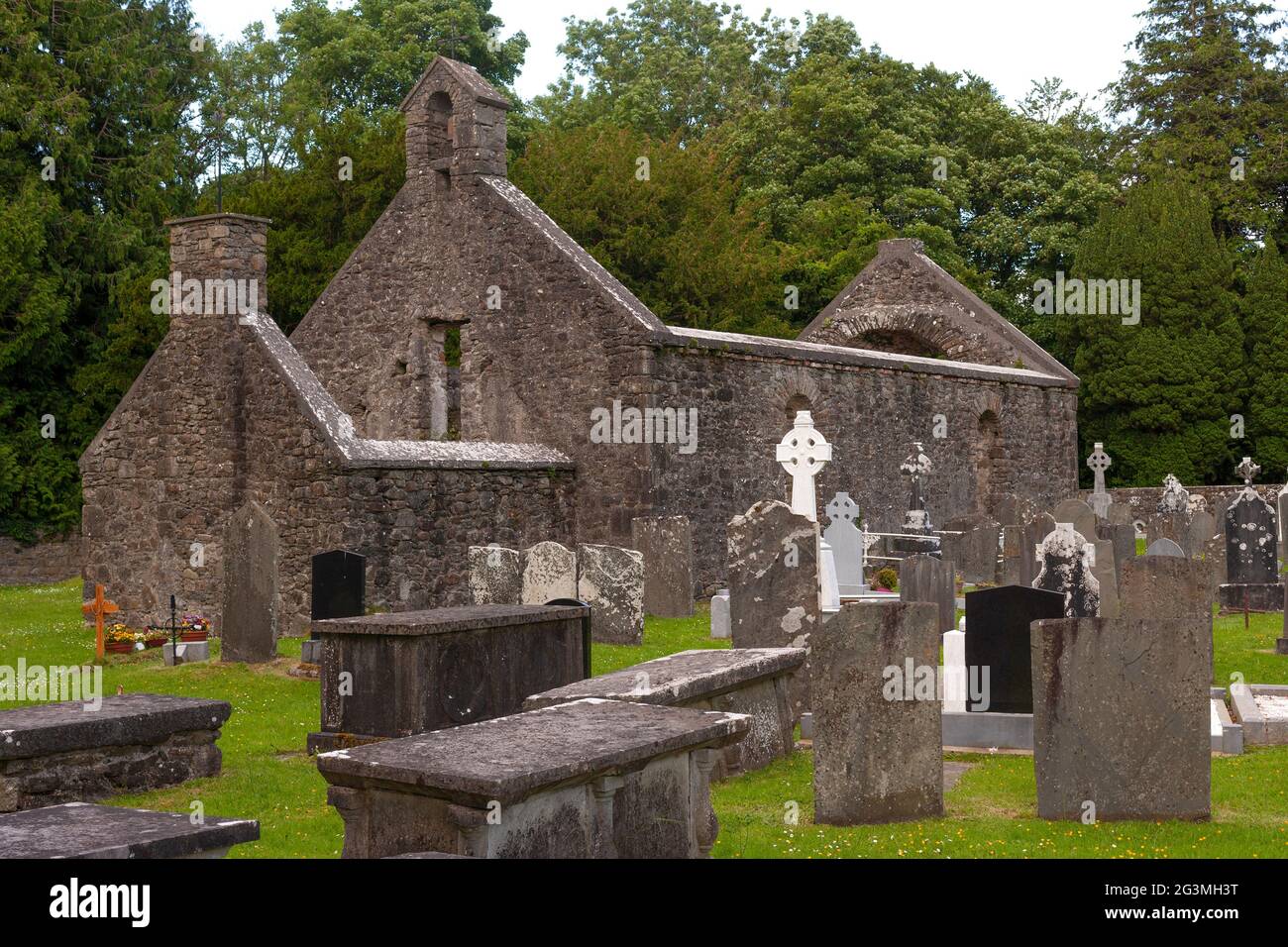 Castle Town Cemetery, County Tipperary, Irlanda Foto de stock