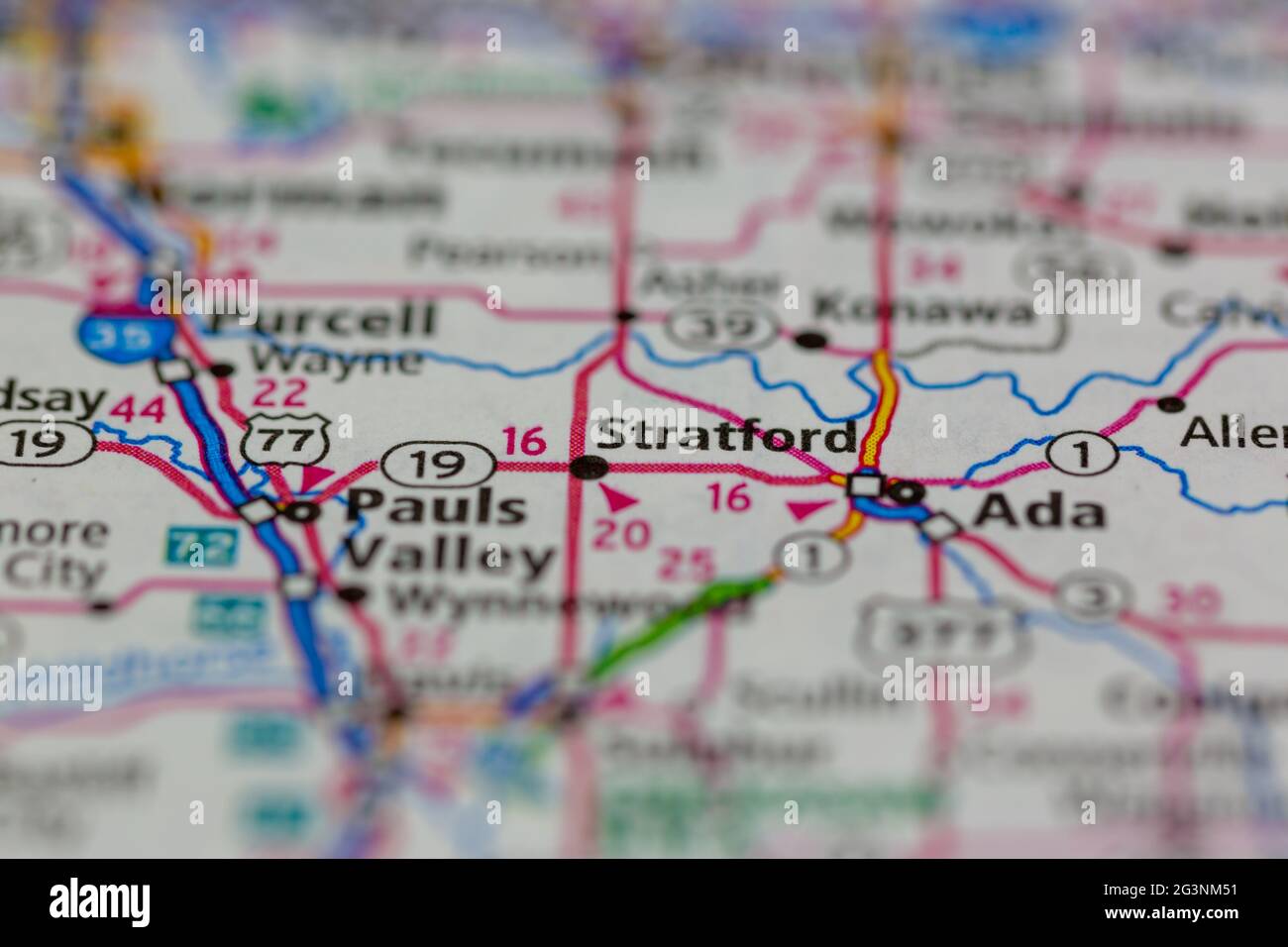 Mapa de stratford oklahoma fotografías e imágenes de alta resolución ...