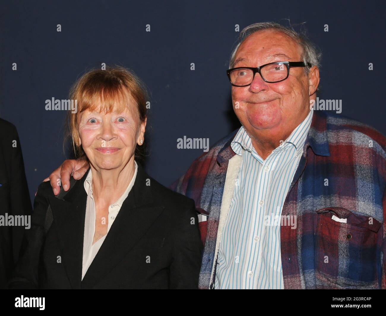 El actor alemán Jutta Hoffmann y Jaecki Schwarz en un evento de cine en Magdeburg el 09.09.2020 Foto de stock