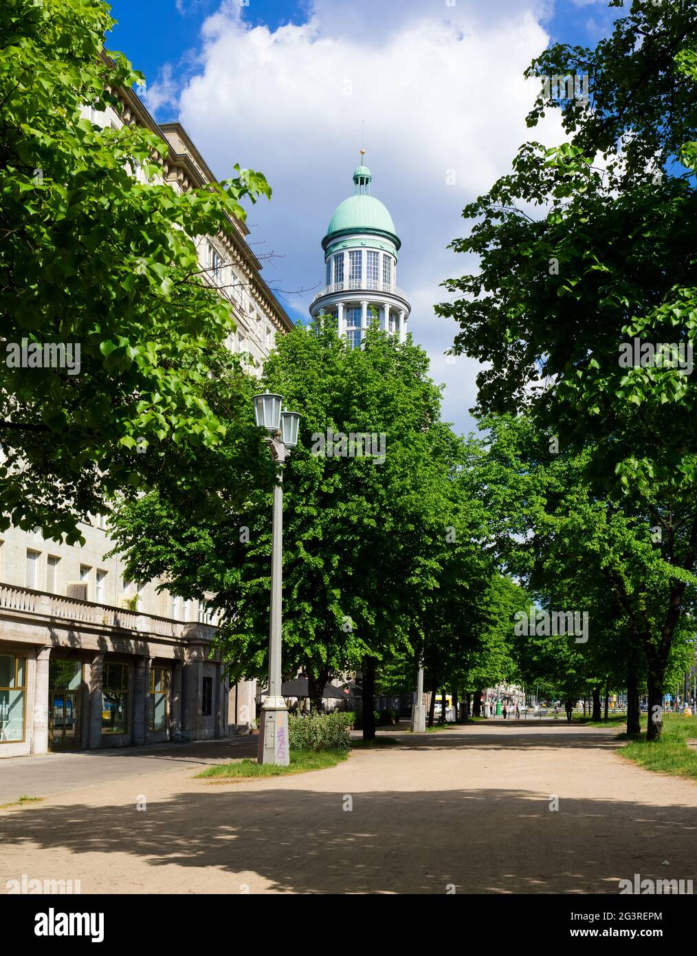 Berlín Friedrichshain, Arquitectura estalinista, Frankfurter Tor, Berlín oriental, Alemania oriental, RDA Foto de stock