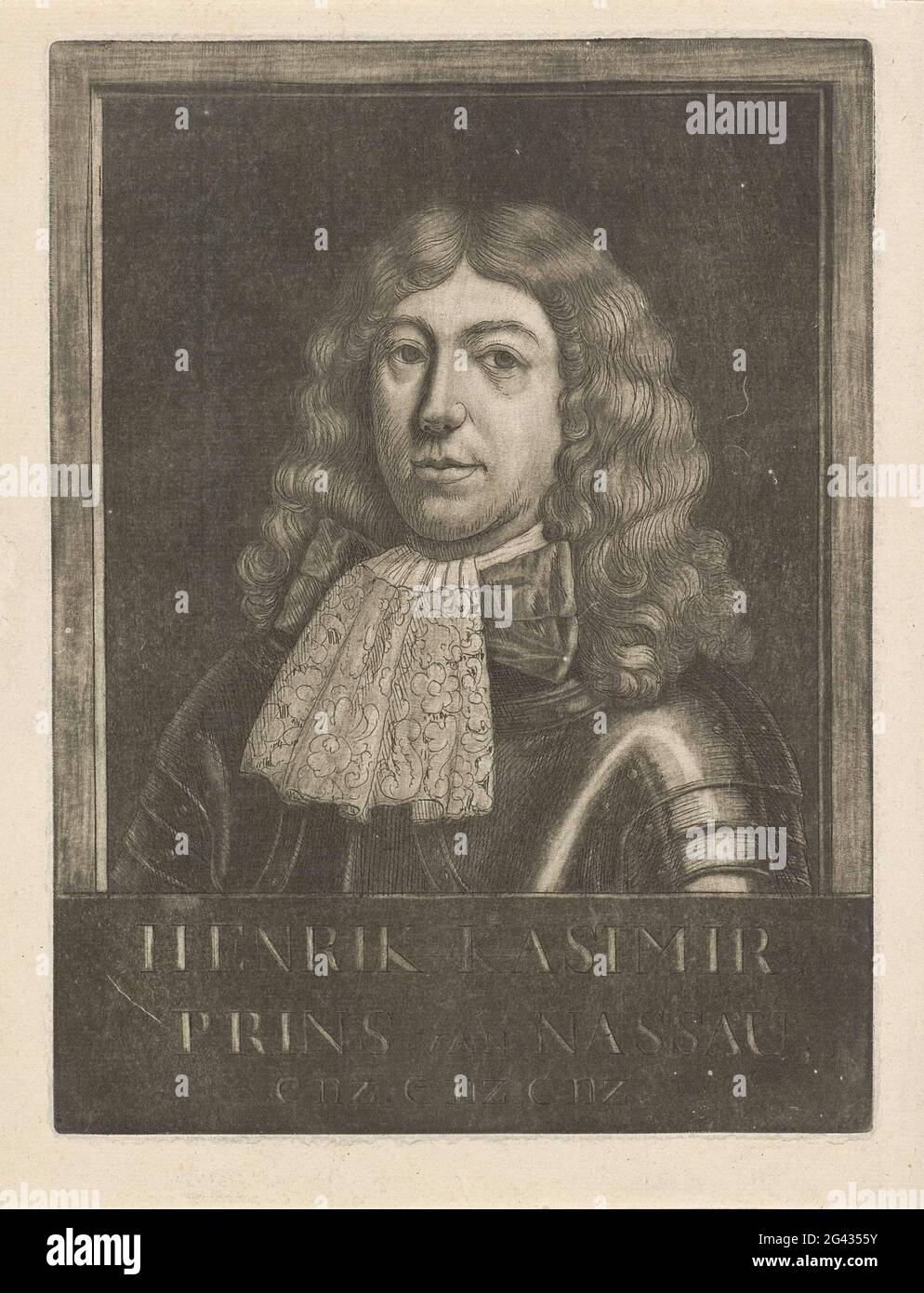Retrato de Hendrik Casimir II, conde de NassauDietz. Retrato de