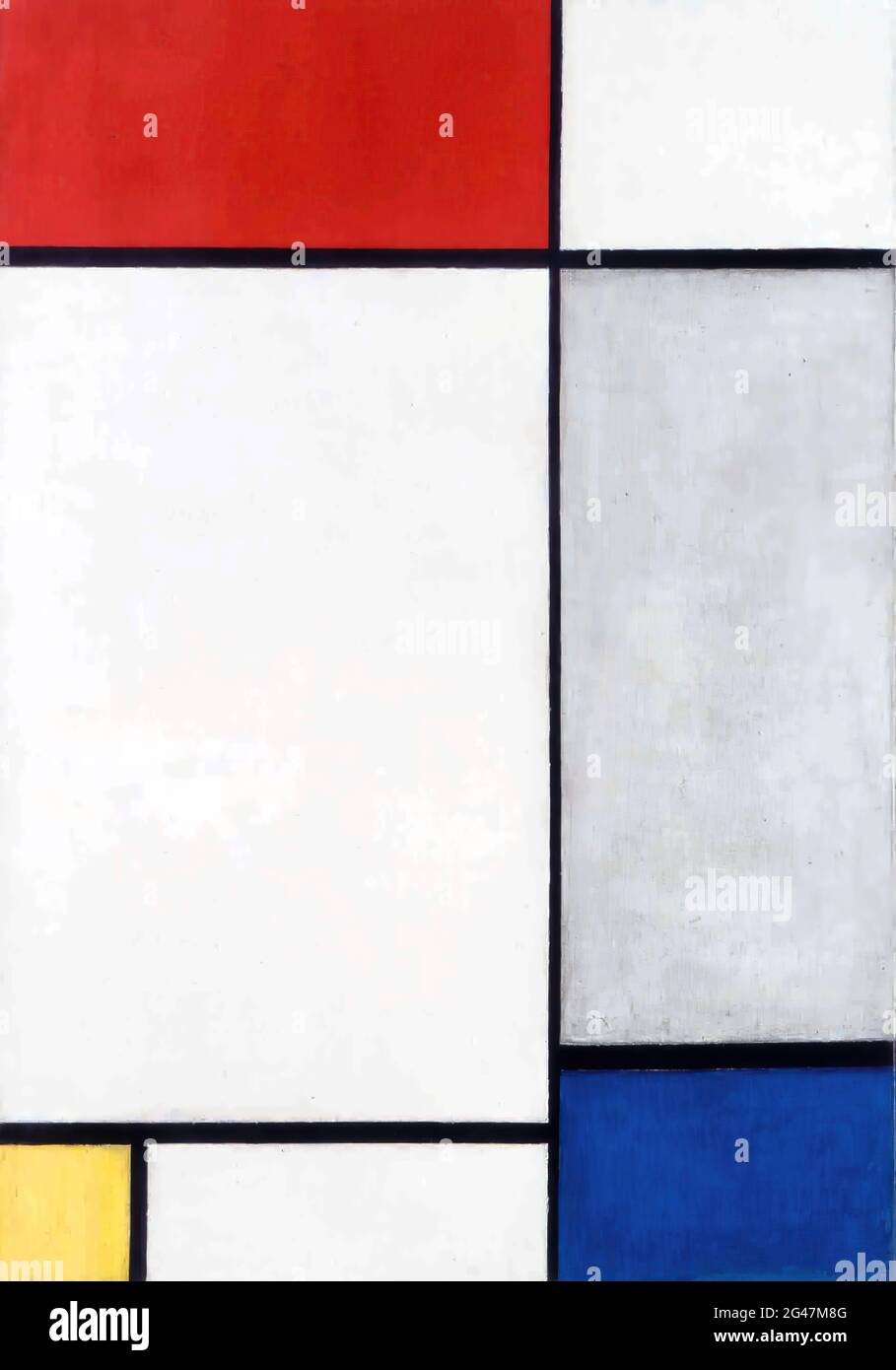 Piet Mondrian - Composición en Rouge Jaune et Bleu Composición en Rojo  Amarillo y Azul Fotografía de stock - Alamy