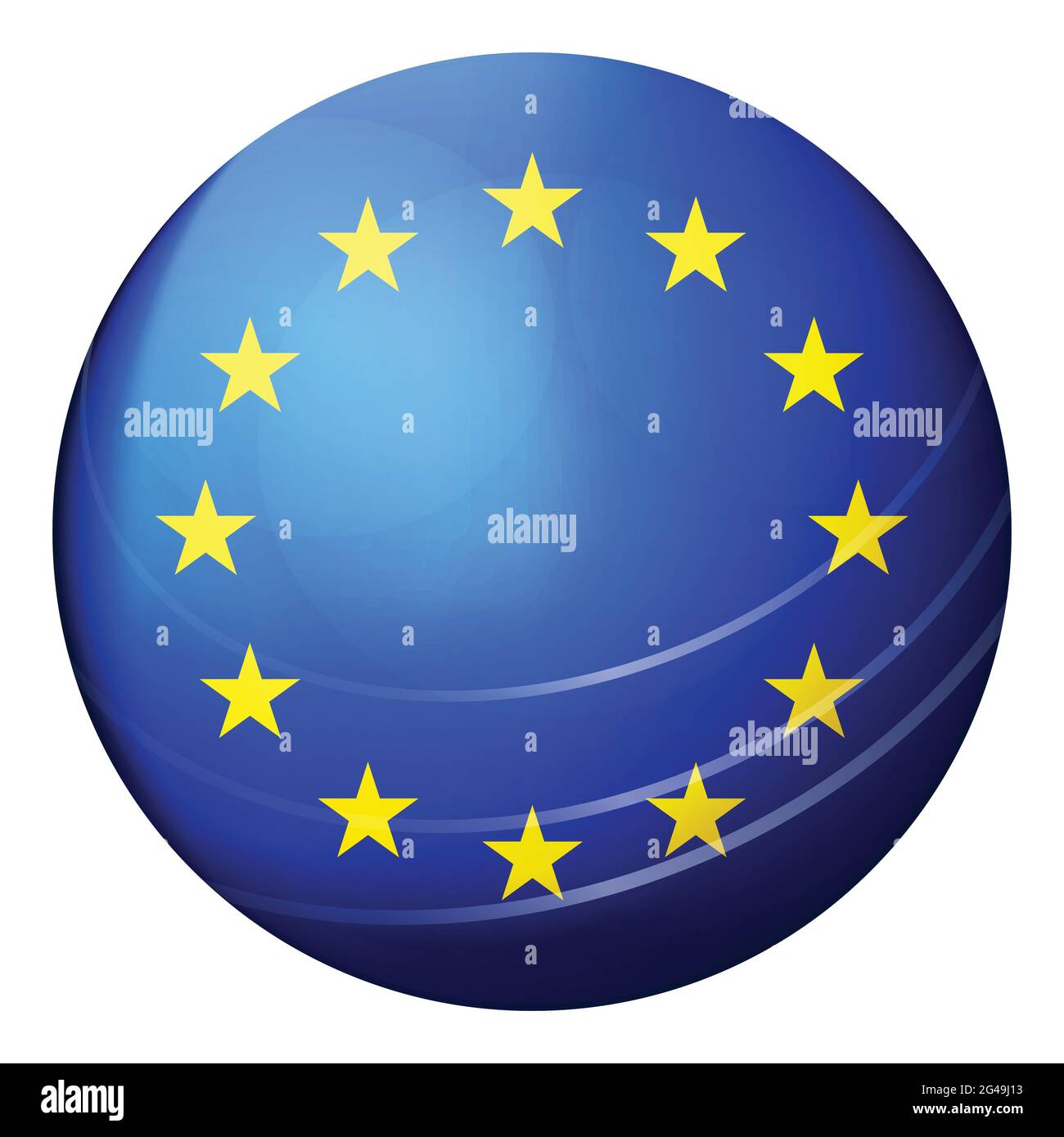 Bola de cristal con bandera de la Unión Europea. Esfera redonda, icono de  plantilla. Símbolo nacional de la UE. Bola realista brillante, ilustración  vectorial abstracta 3D Imagen Vector de stock - Alamy