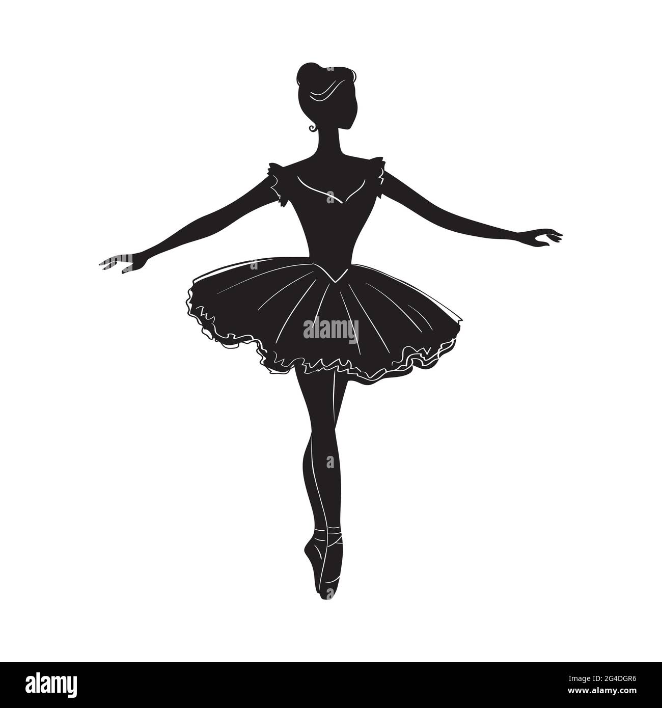 Bailarina de ballet Silueta Imagen Vector de stock - Alamy