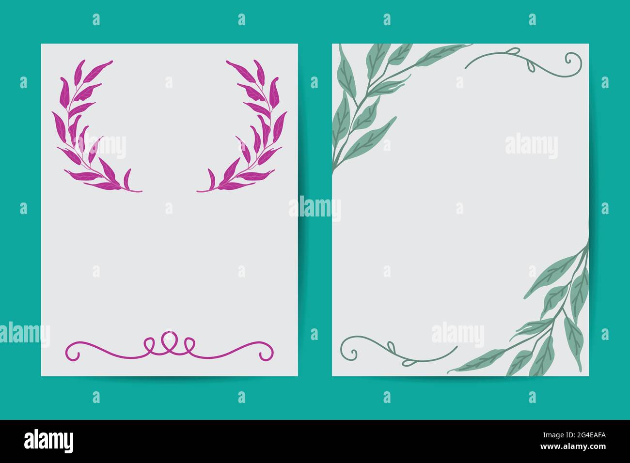 Banners botánicos vectoriales con flores de color rosa e hidrangea blanca. Diseño romántico para cosméticos naturales, perfumes, productos para mujeres. Se puede utilizar Ilustración del Vector