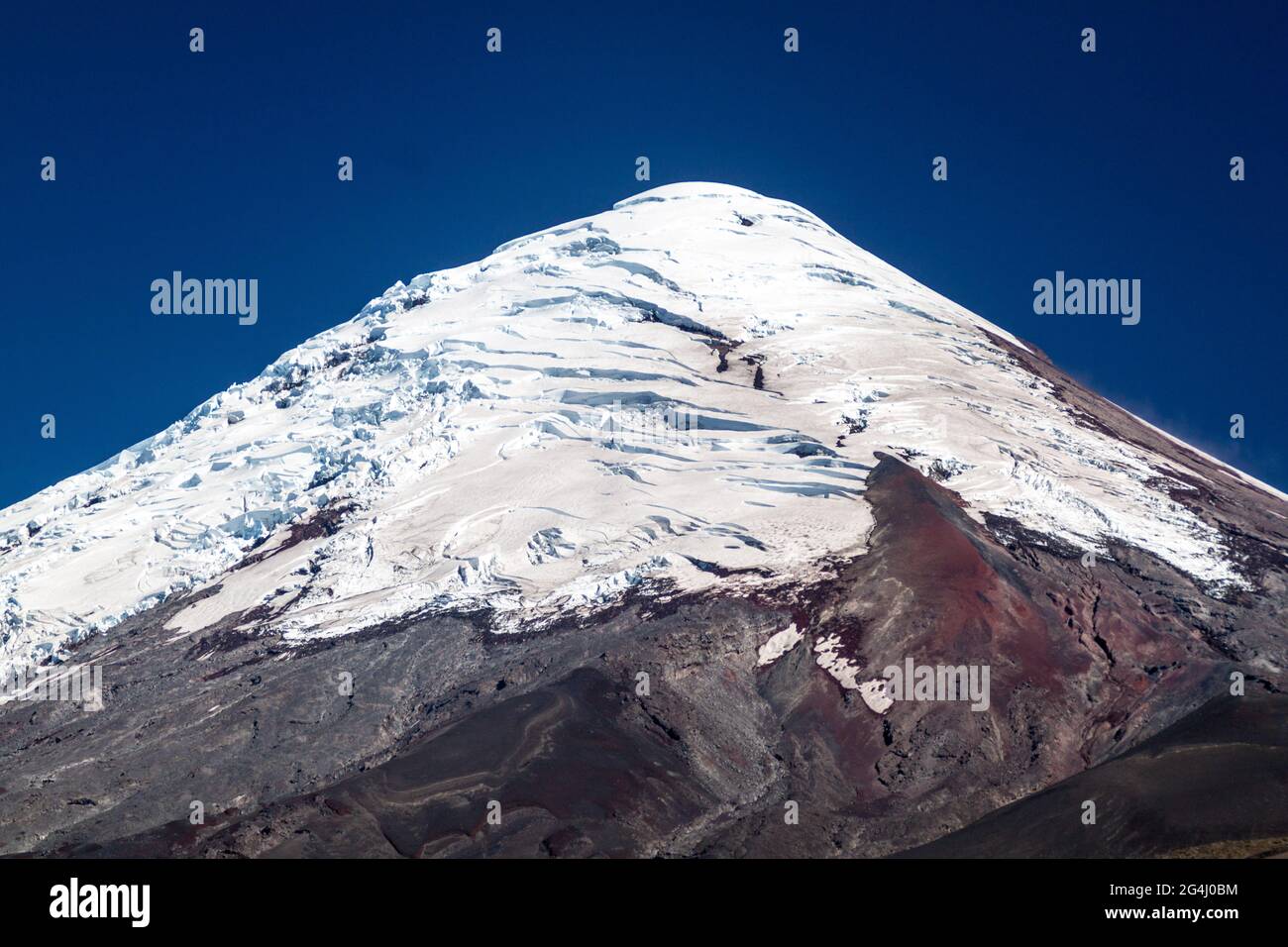 Vista del volcán Osorno, Chile Foto de stock