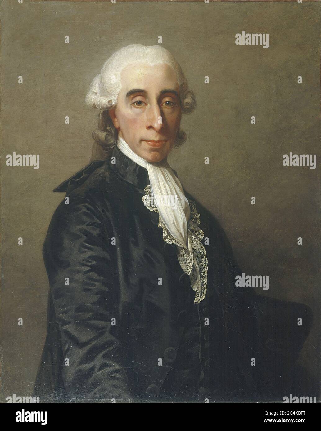 Retrato de Jean Sylvain Bailly (1736-1793), 1789. Se encuentra en la colección de Mus&#XE9;e Carnavalet, París. Foto de stock