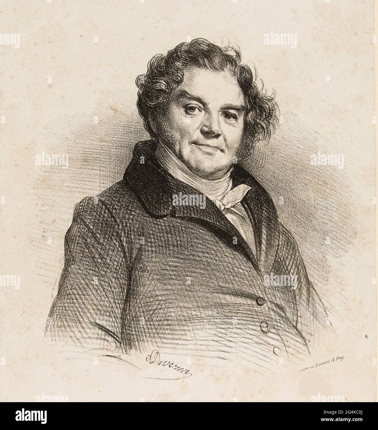 Retrato de Eug&#XE8;ne Fran&#xe7;ois Vidocq (1775-1857), c. 1828. Colección Privada. Foto de stock