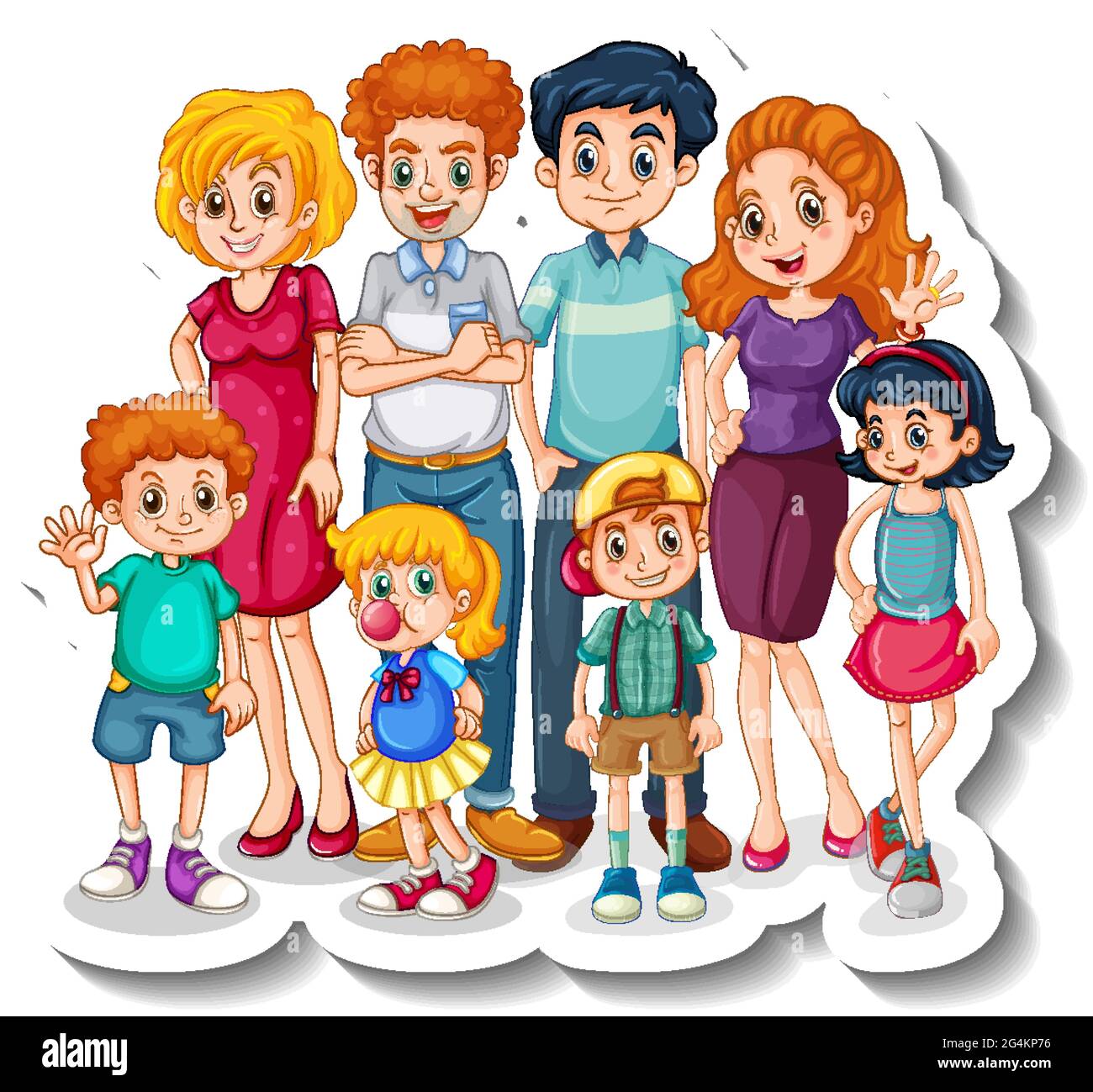 Miembros de la familia dibujos animados fotografías e imágenes de alta  resolución - Alamy