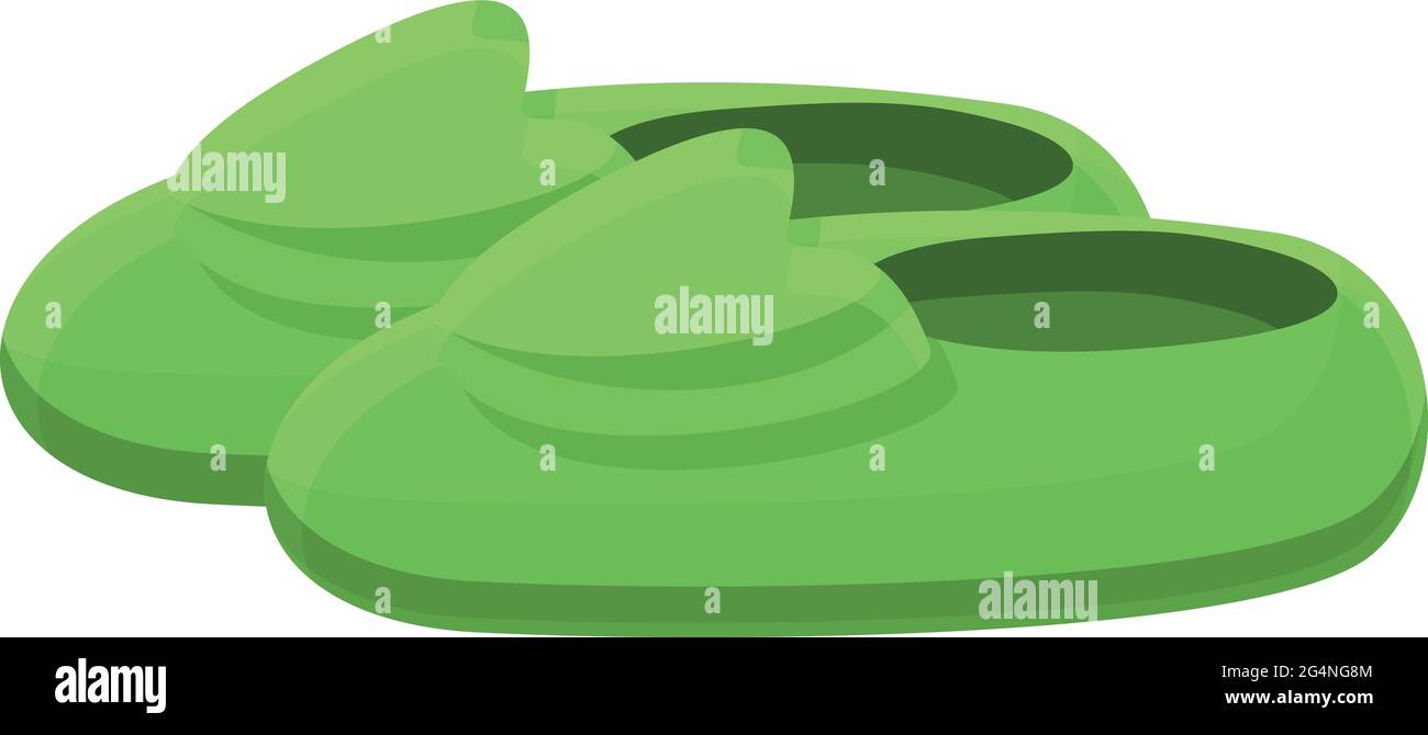 Icono de zapatillas para niños. Dibujos animados de niños pantuflas icono  de vector para el diseño web aislado sobre fondo blanco Imagen Vector de  stock - Alamy