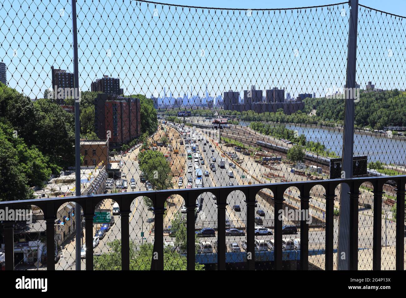 Mayor autopista Deegan Bronx Nueva York Foto de stock
