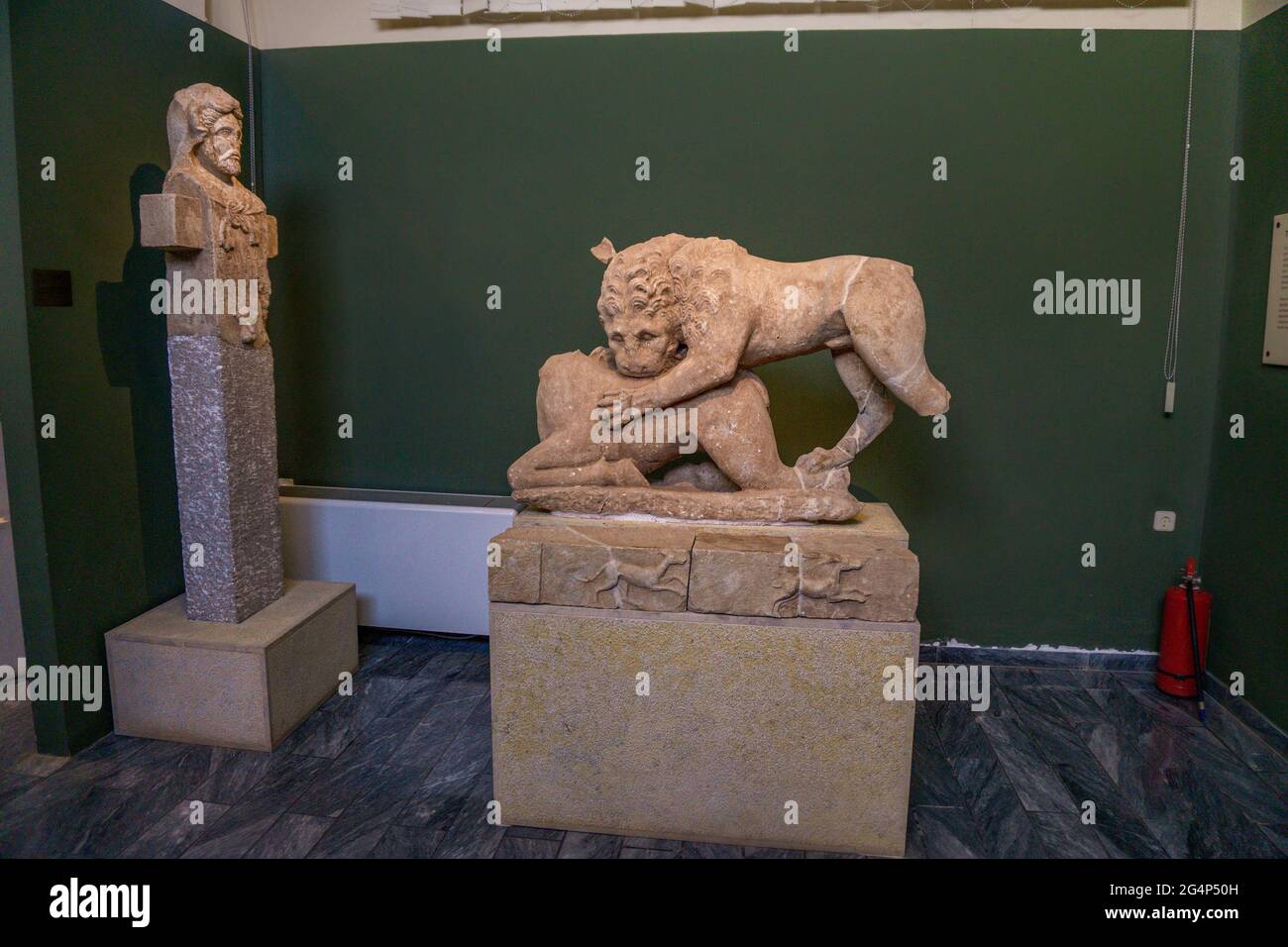 Messene, Grecia, 20 de junio de 2021 Hallazgos arqueológicos en el