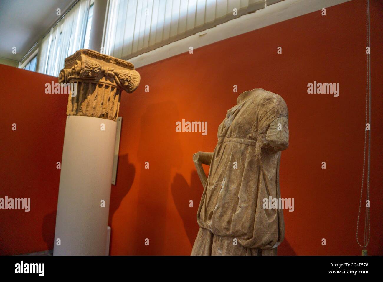 Messene, Grecia, 20 de junio de 2021 Hallazgos arqueológicos en el