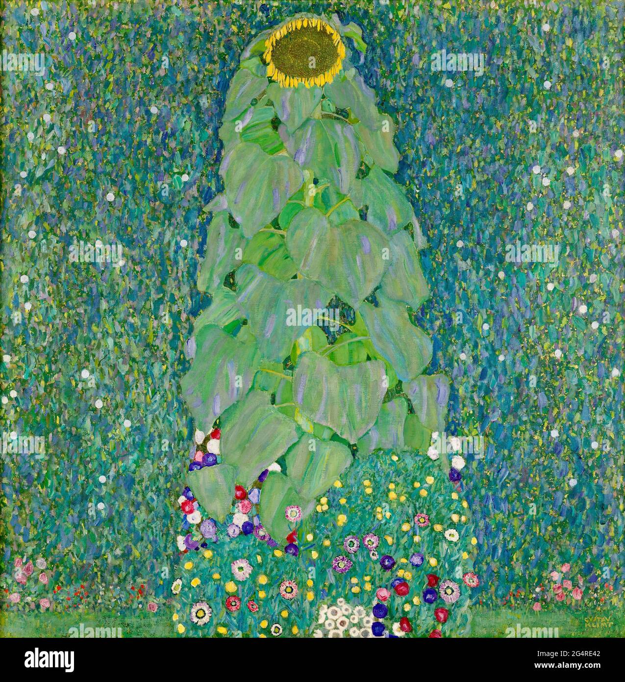 Gustav Klimt - El girasol. Foto de stock