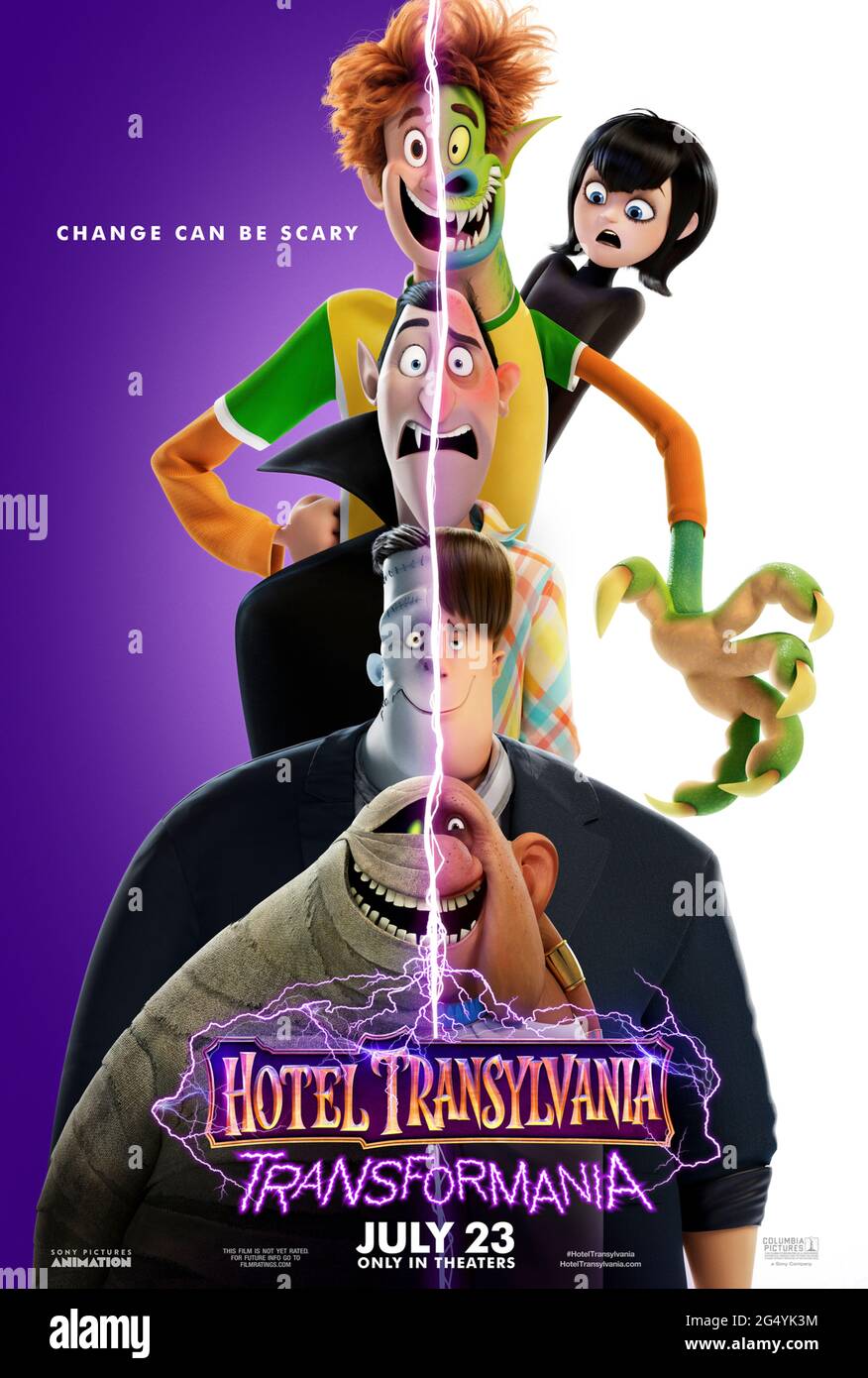 Hotel Transilvania: Transformania B8(2021) dirigida por Derek Drymon y Jennifer Kluska y protagonizada por Brian Hull, Andy Samberg y Selena Gómez. La misteriosa invención de Van Helsing, el 'Rayo de la Monsterificación' Hotel Transilvania: Transformania B8(2021) dirigida por Derek Drymon y Jennifer Kluska y protagonizada por Brian Hull, Andy Samberg y Selena Gómez. La misteriosa invención de Van Helsing, el 'Rayo de la Monsterificación'