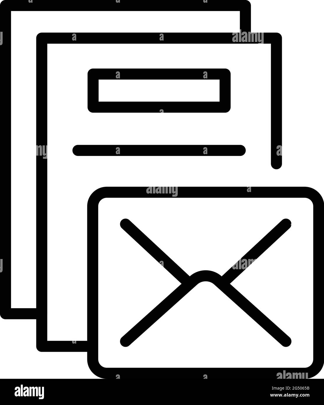 Icono de correo de productos regulados. Contorno Productos regulados Icono de correo de productos regulados. Contorno Productos regulados