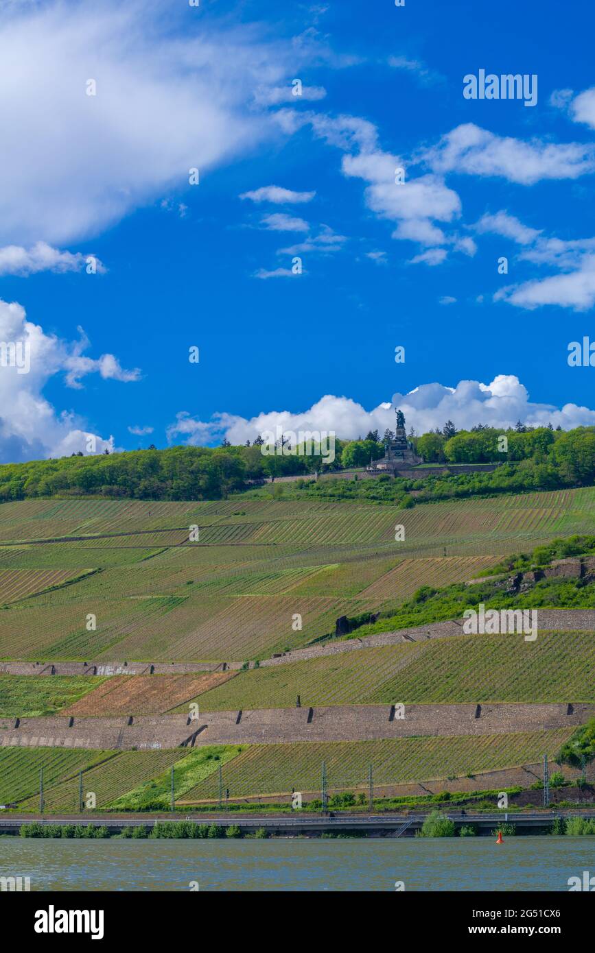 Niederwald Memorial Y Vi edos En R desheim Famoso Pueblo Vin cola En 