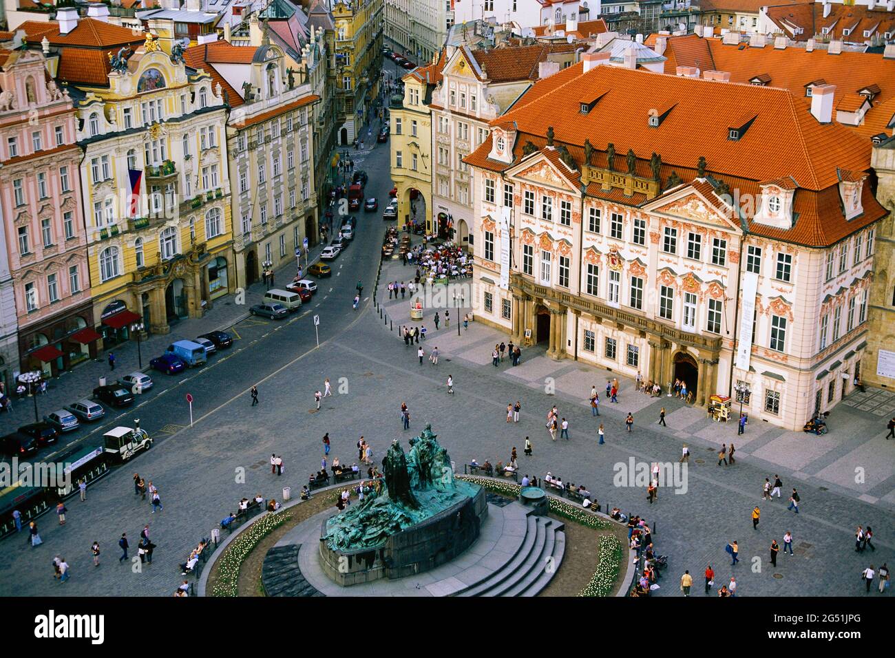 Plaza de la Ciudad Vieja de Praga, República Checa Foto de stock