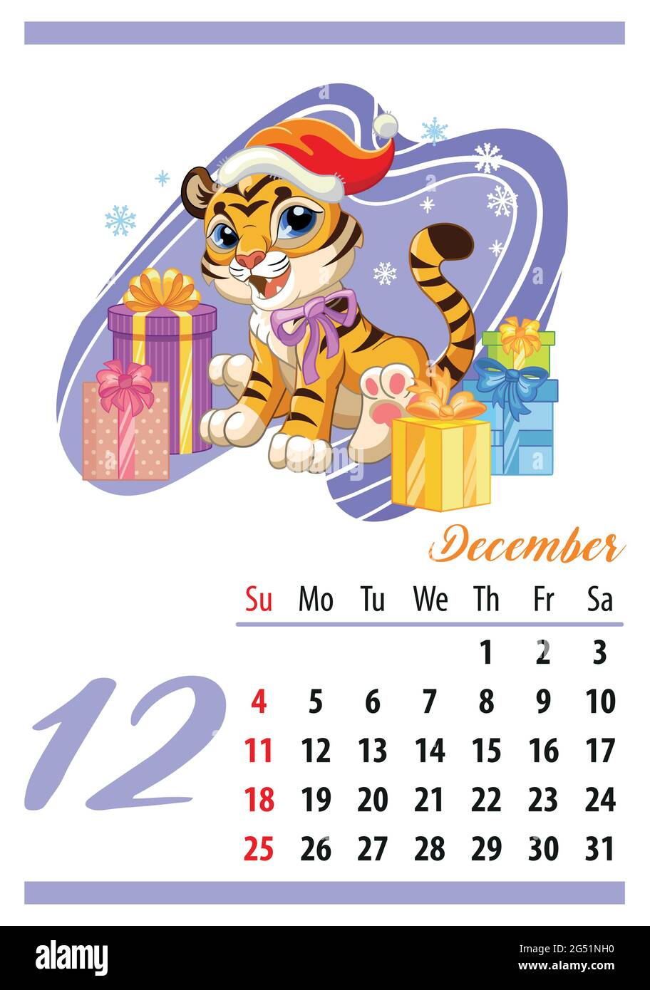 Plantilla de diseño de calendario mural para el 2022 de junio, año del  Tigre según el calendario chino o oriental. Carácter animal. Ilustración  vectorial. Semana s Imagen Vector de stock - Alamy