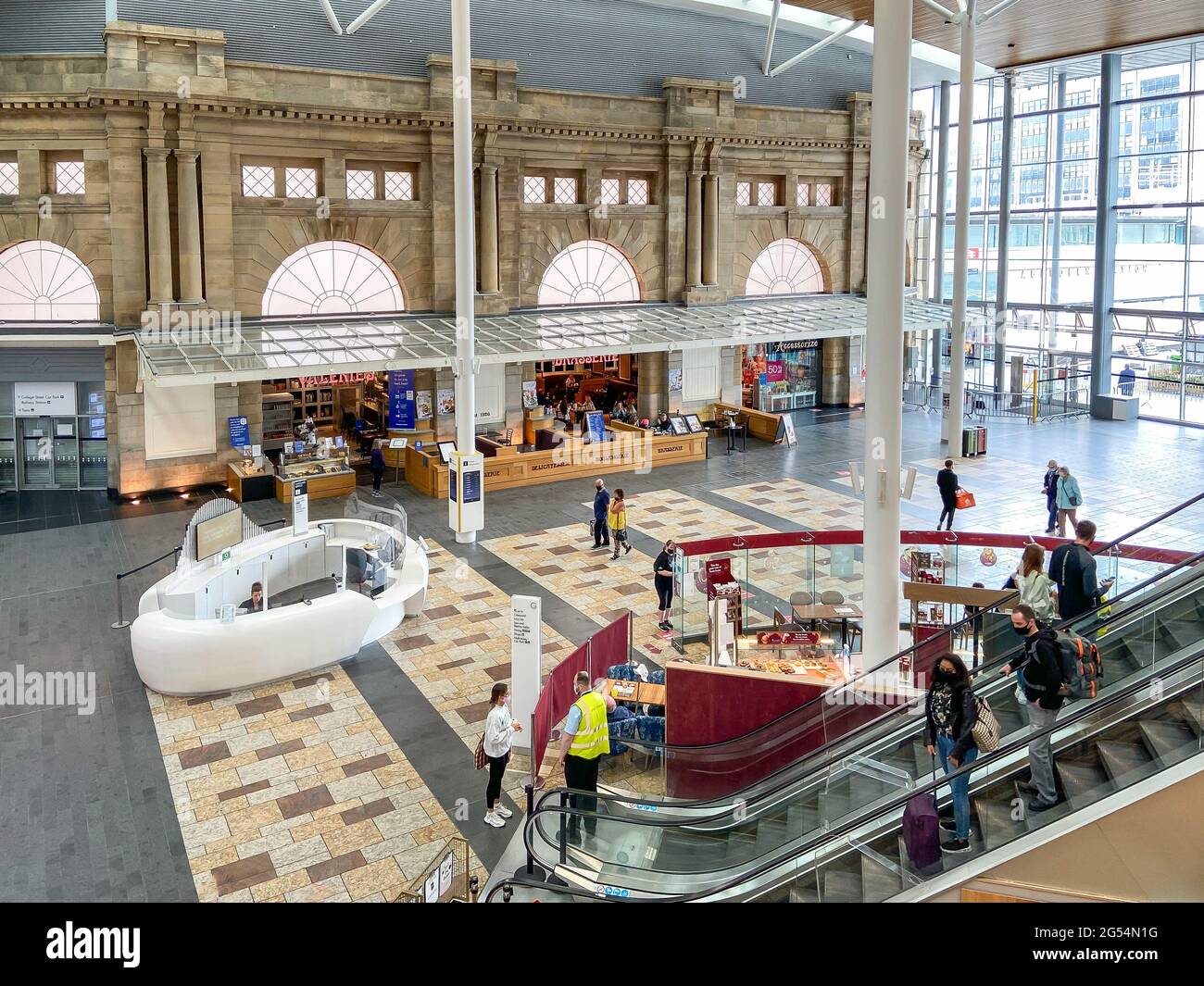 Interior del centro comercial Union Square, Union Square, Aberdeen City, Escocia, Reino Unido Foto de stock