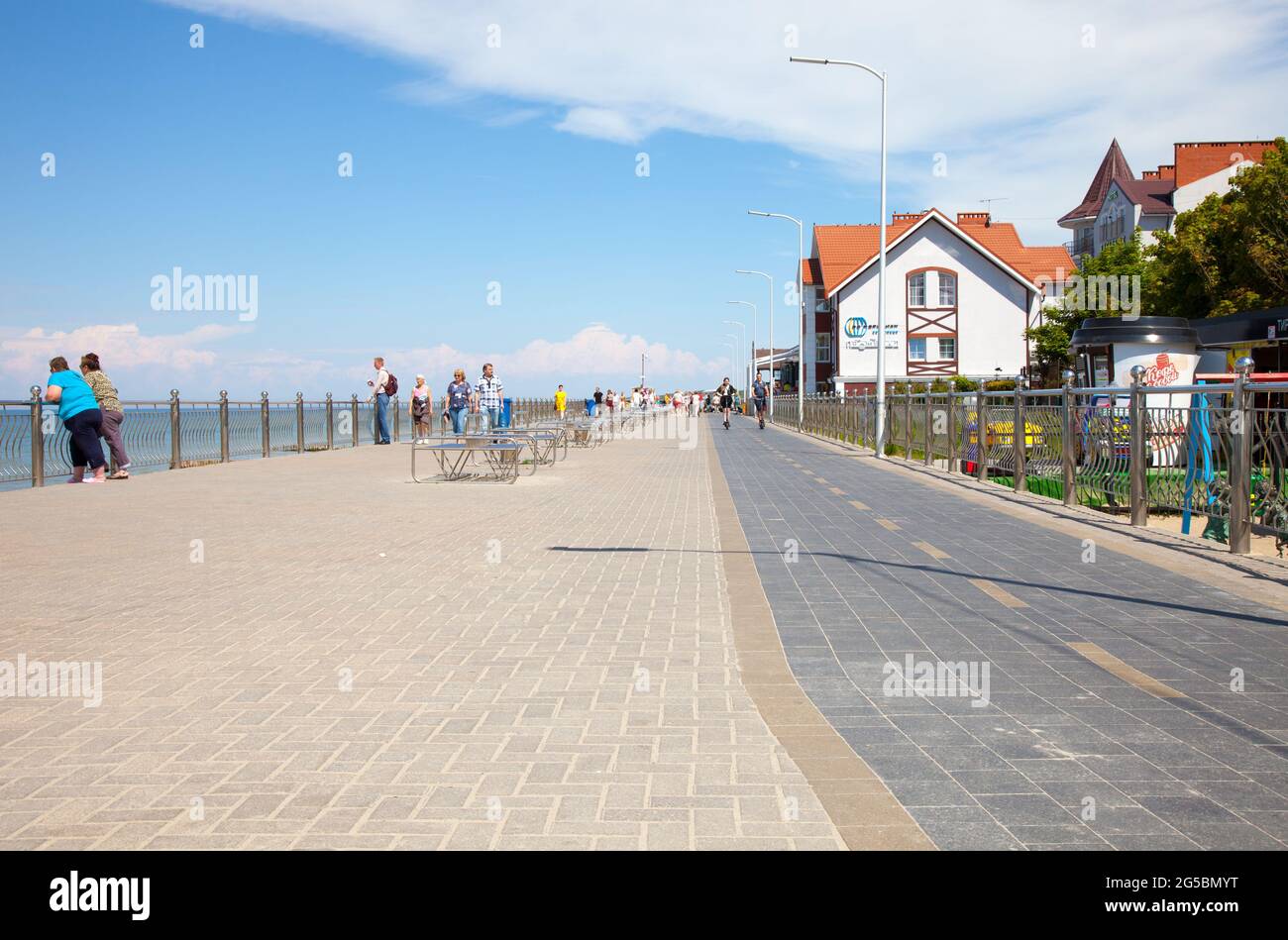 Selenogradsk, Rusia - 09 de junio de 2021: Vista de Selenogradsk, oblast de Kaliningrado. Foto de stock