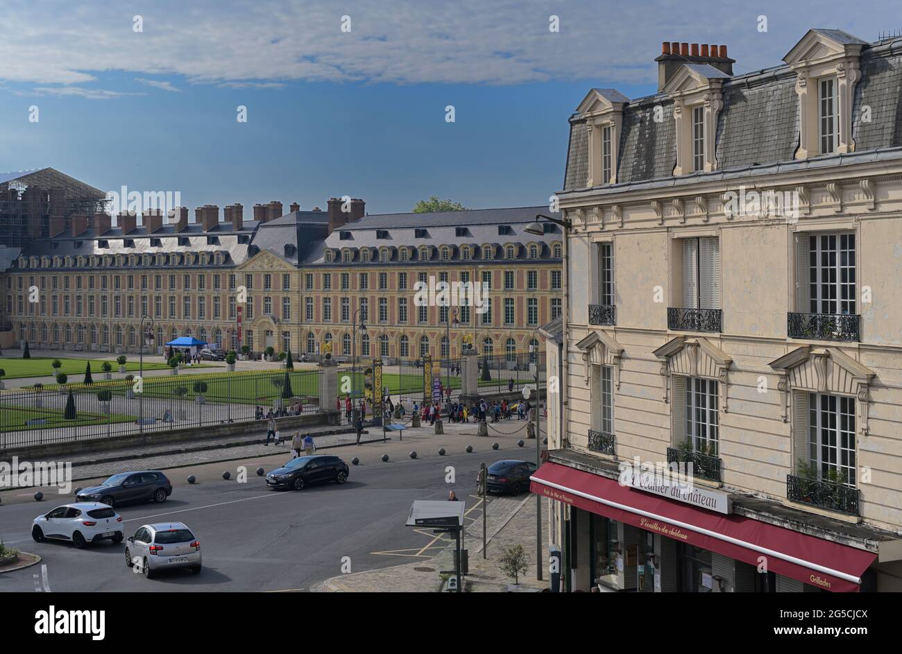 El Chateau de Fontainebleau, FR Foto de stock