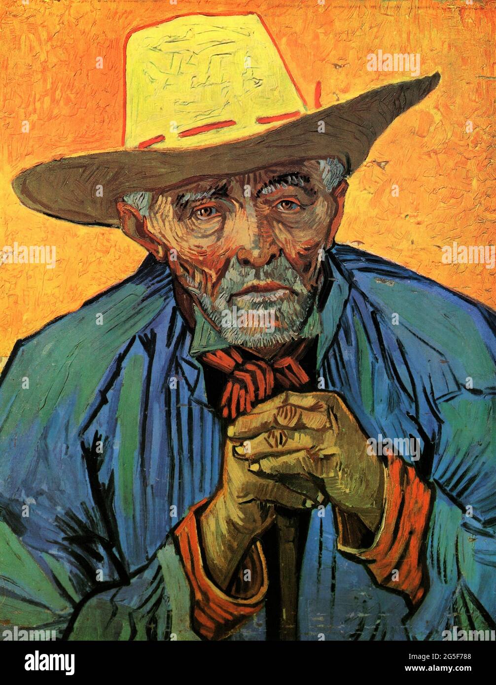 Vincent Van Gogh - Portrait Patience Escalier 1888 1 1888 Foto de stock