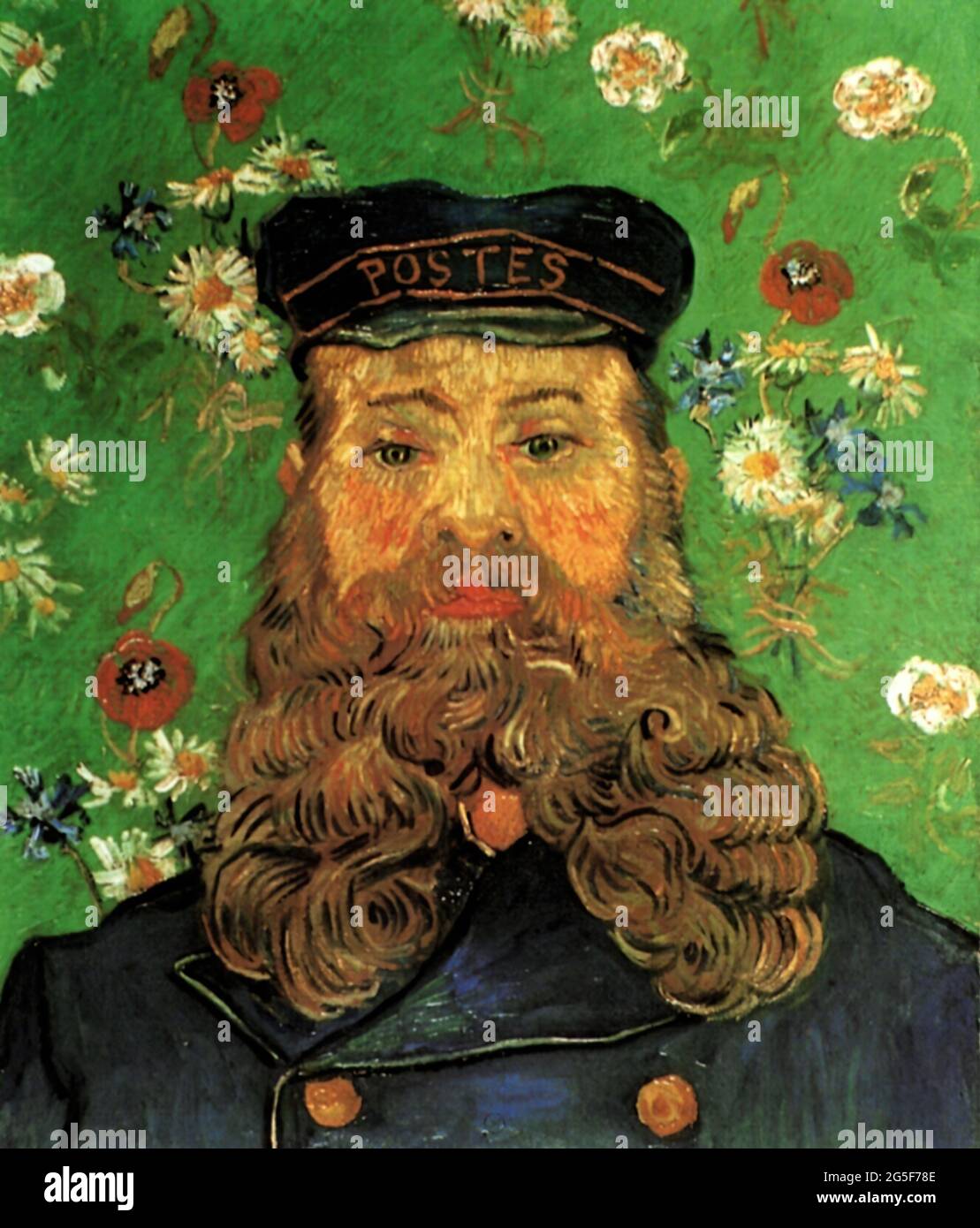 Vincent Van Gogh - Retrato Postman Joseph Roulin 1889 1 1889 Foto de stock
