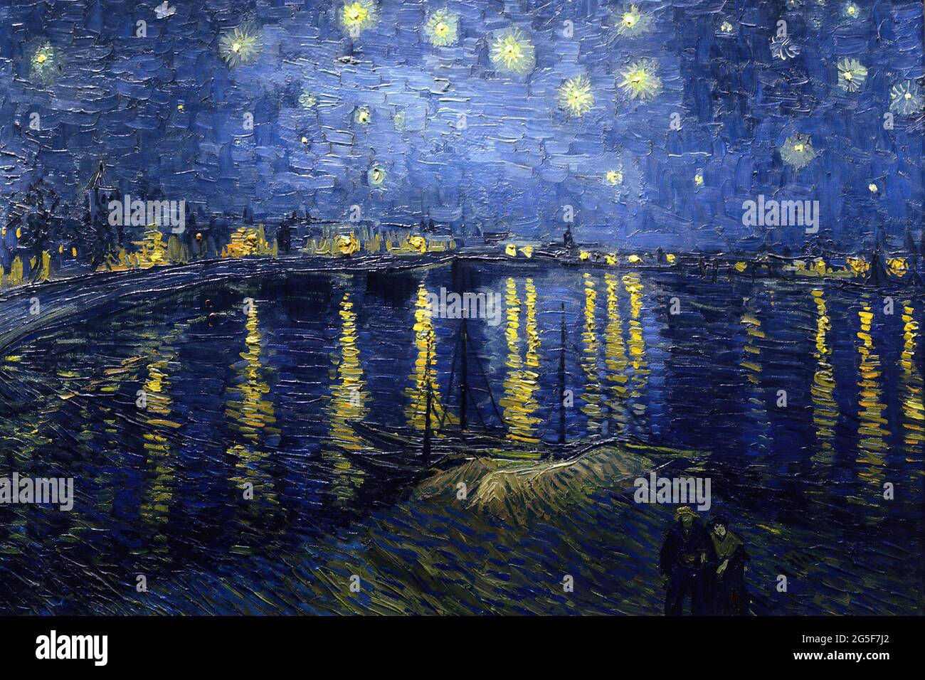 Vincent Van Gogh - Noche de estrellas 1888 2 1888 Foto de stock