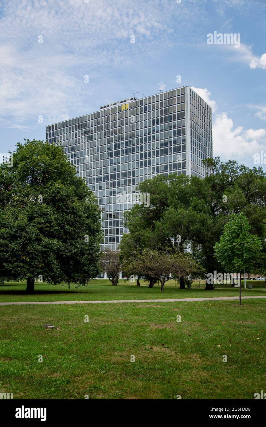 Las Torres East y West Lafayette en Lafayette Park en Detroit. Construido entre 1956 y 1959