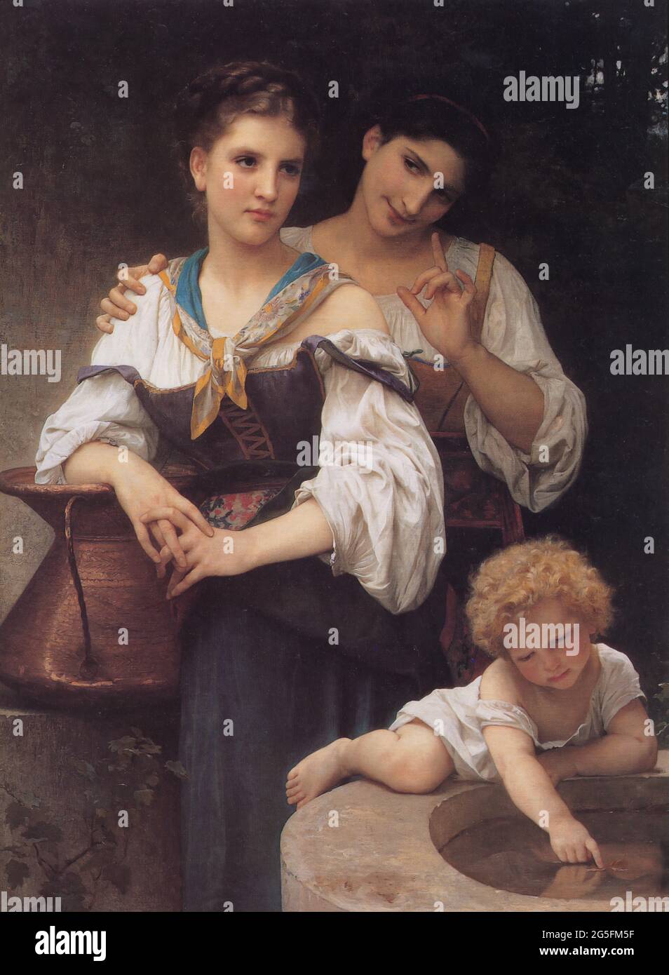 William-Adolphe Bouguereau (1825-1905) - Secreto 1876 Foto de stock