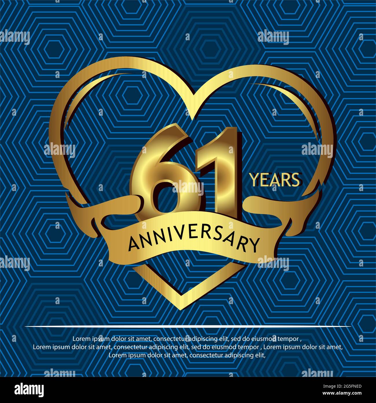 16 años de aniversario de oro. Aniversario de diseño de plantilla para web, juego, póster creativo, folleto, folleto, folleto, Revista, tarjeta de invitación - Vector Ilustración del Vector